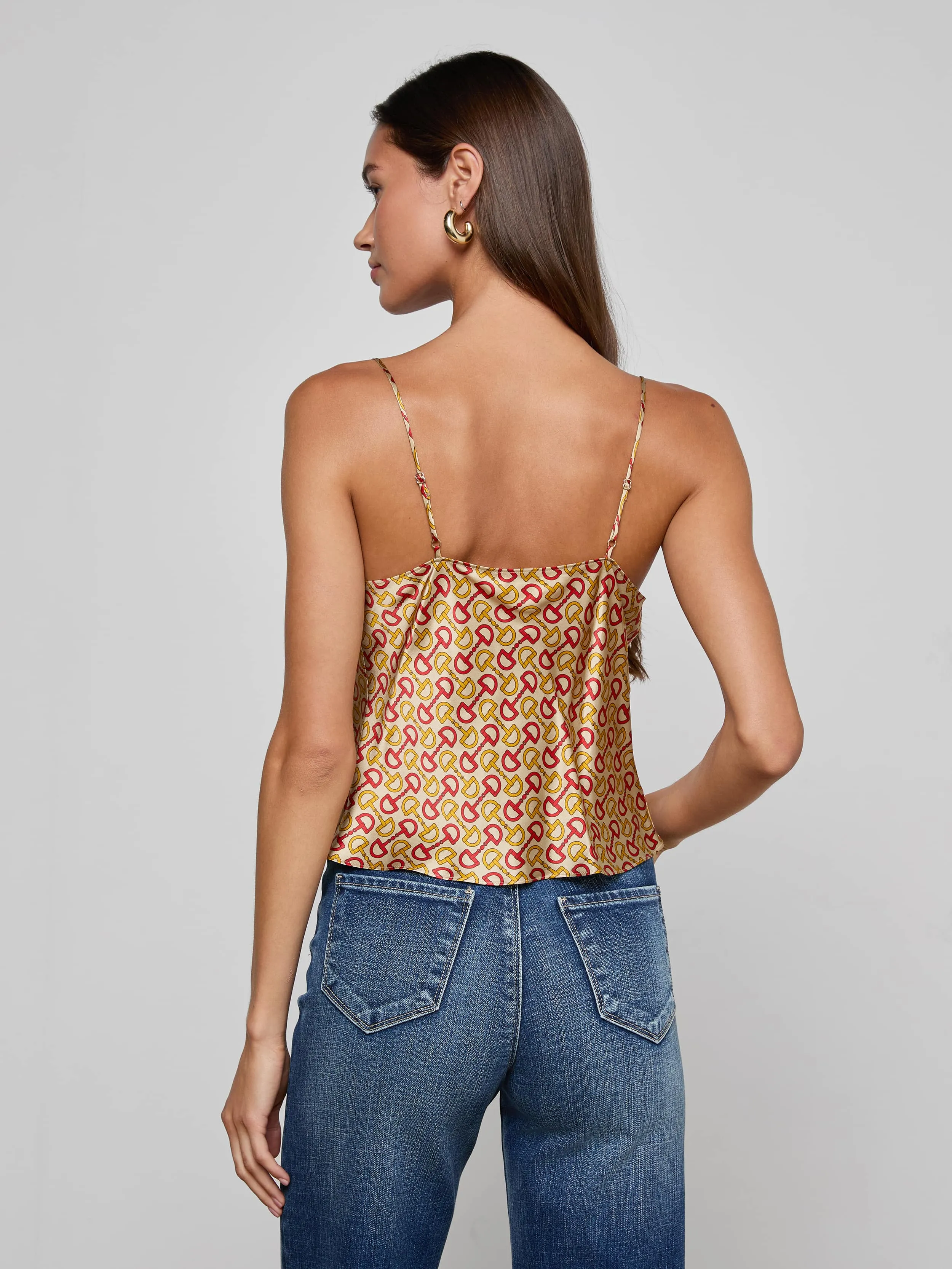 Calista Silk Camisole sold by L'AGENCE product image thumbnail 4