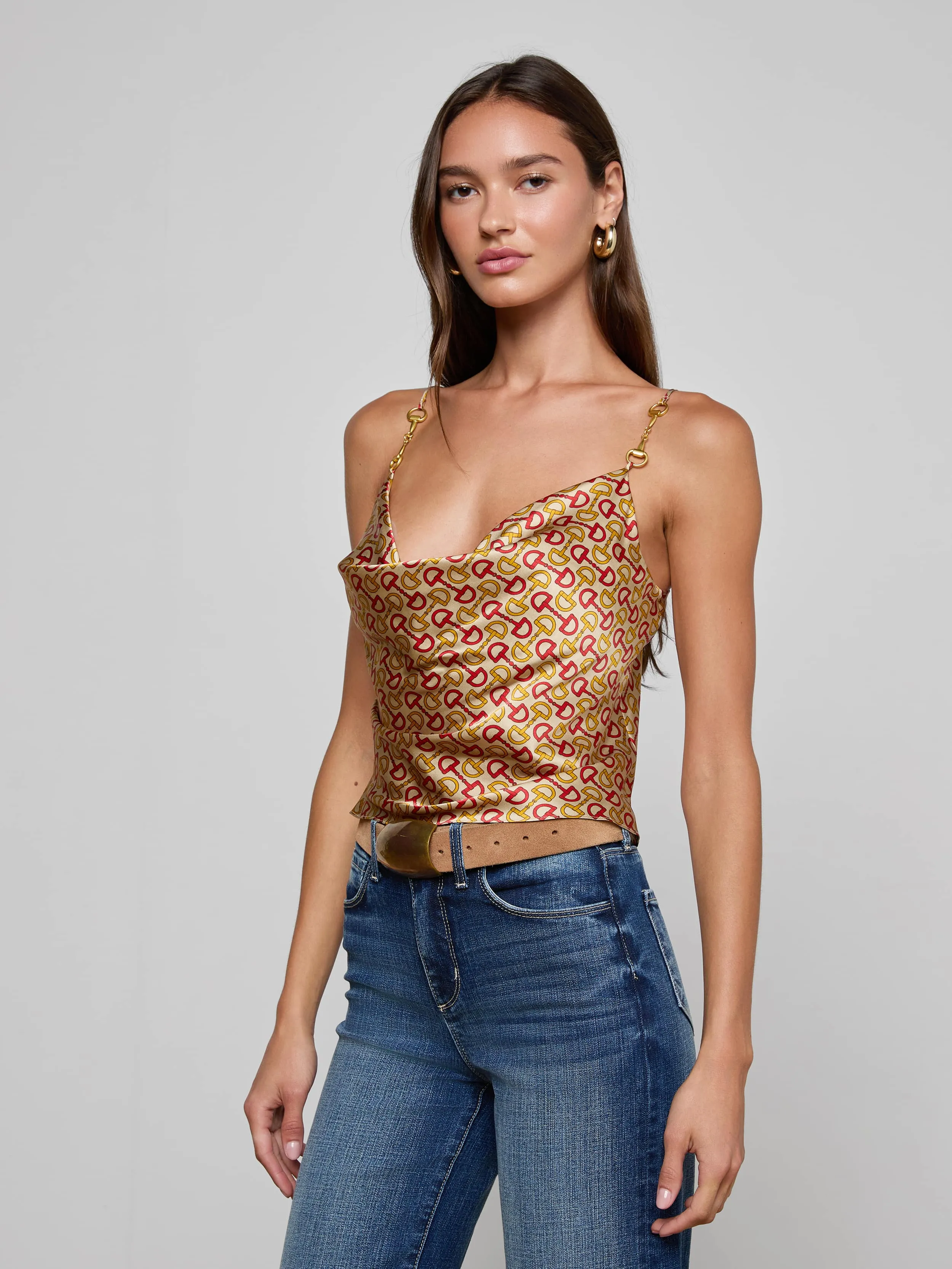 Calista Silk Camisole sold by L'AGENCE product image thumbnail 2