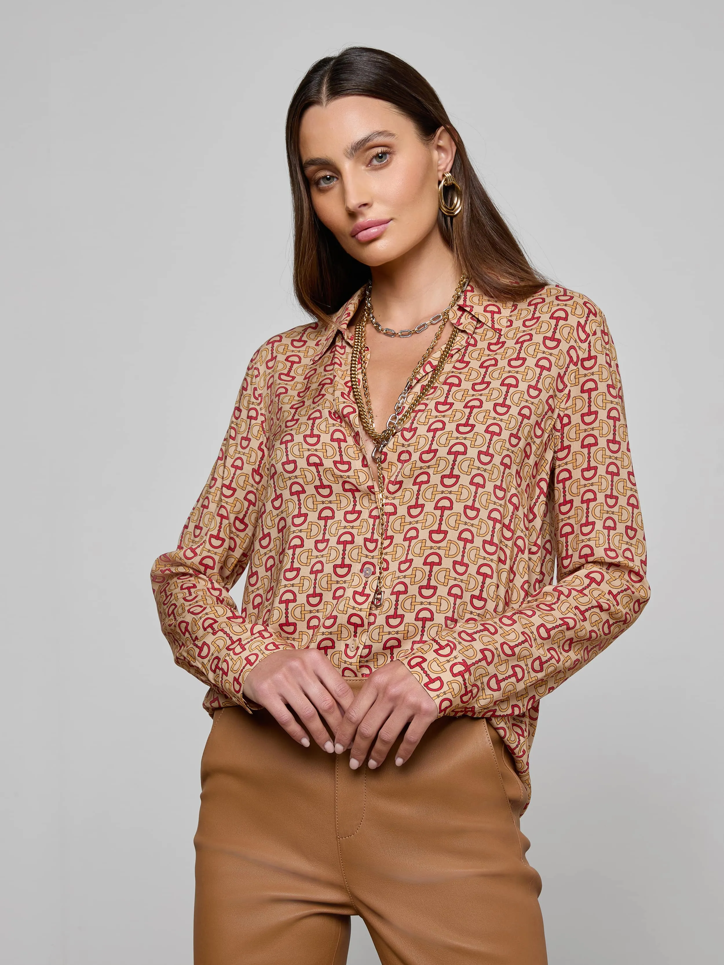Holly Blouse sold by L'AGENCE product image thumbnail 2