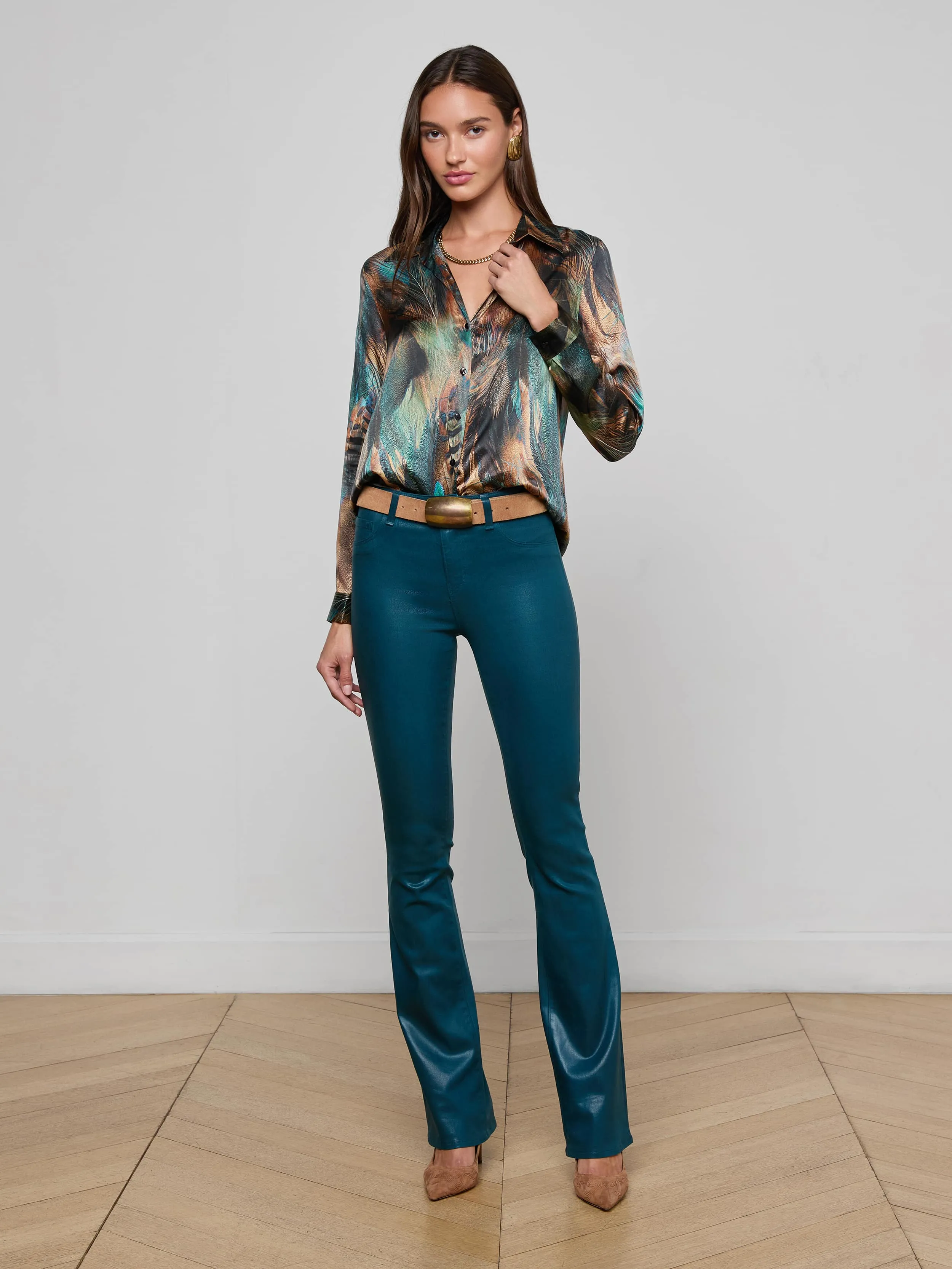 Tyler Silk Blouse sold by L'AGENCE product image thumbnail 4