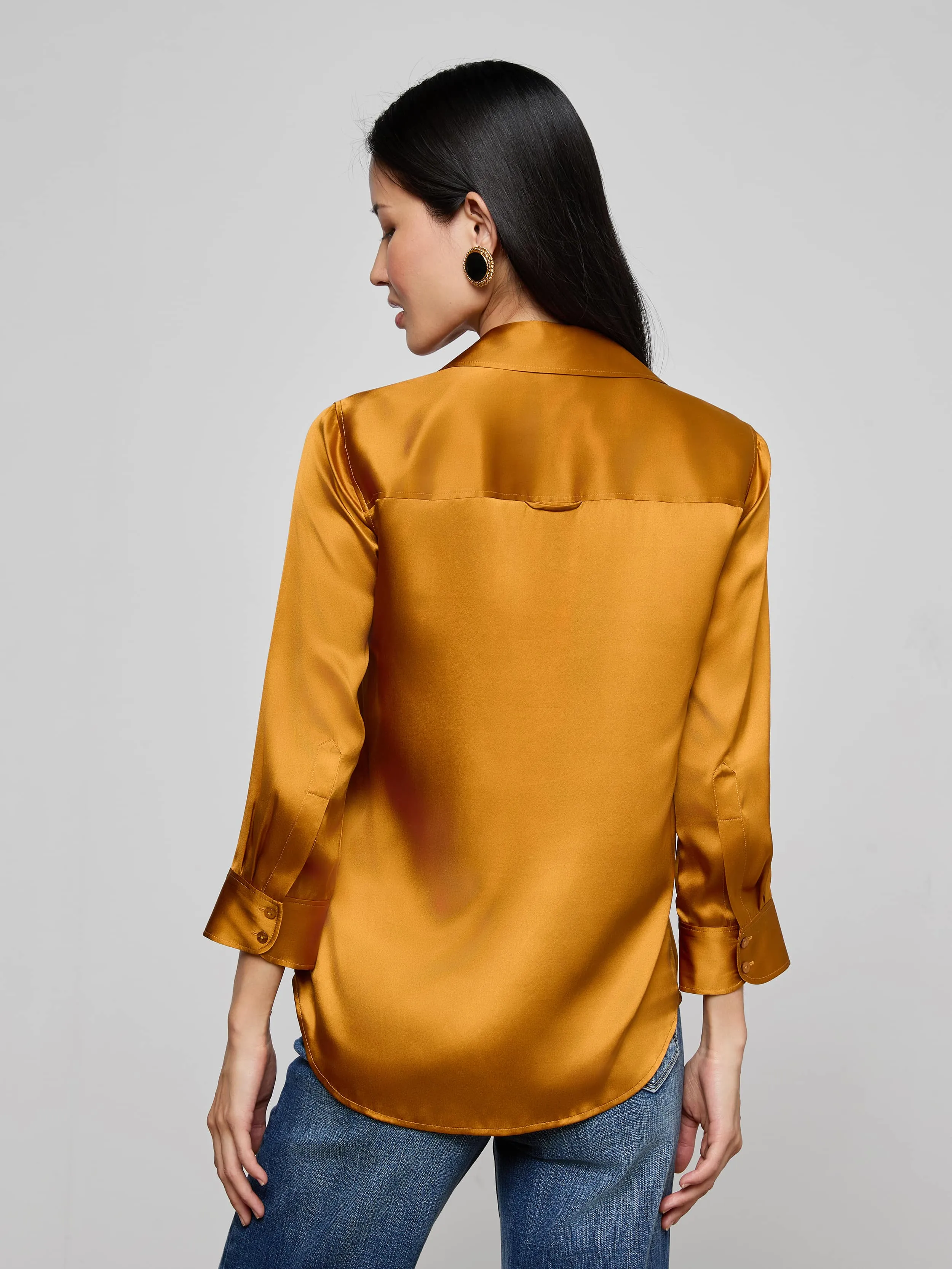 Dani Silk Blouse sold by L'AGENCE product image thumbnail 5