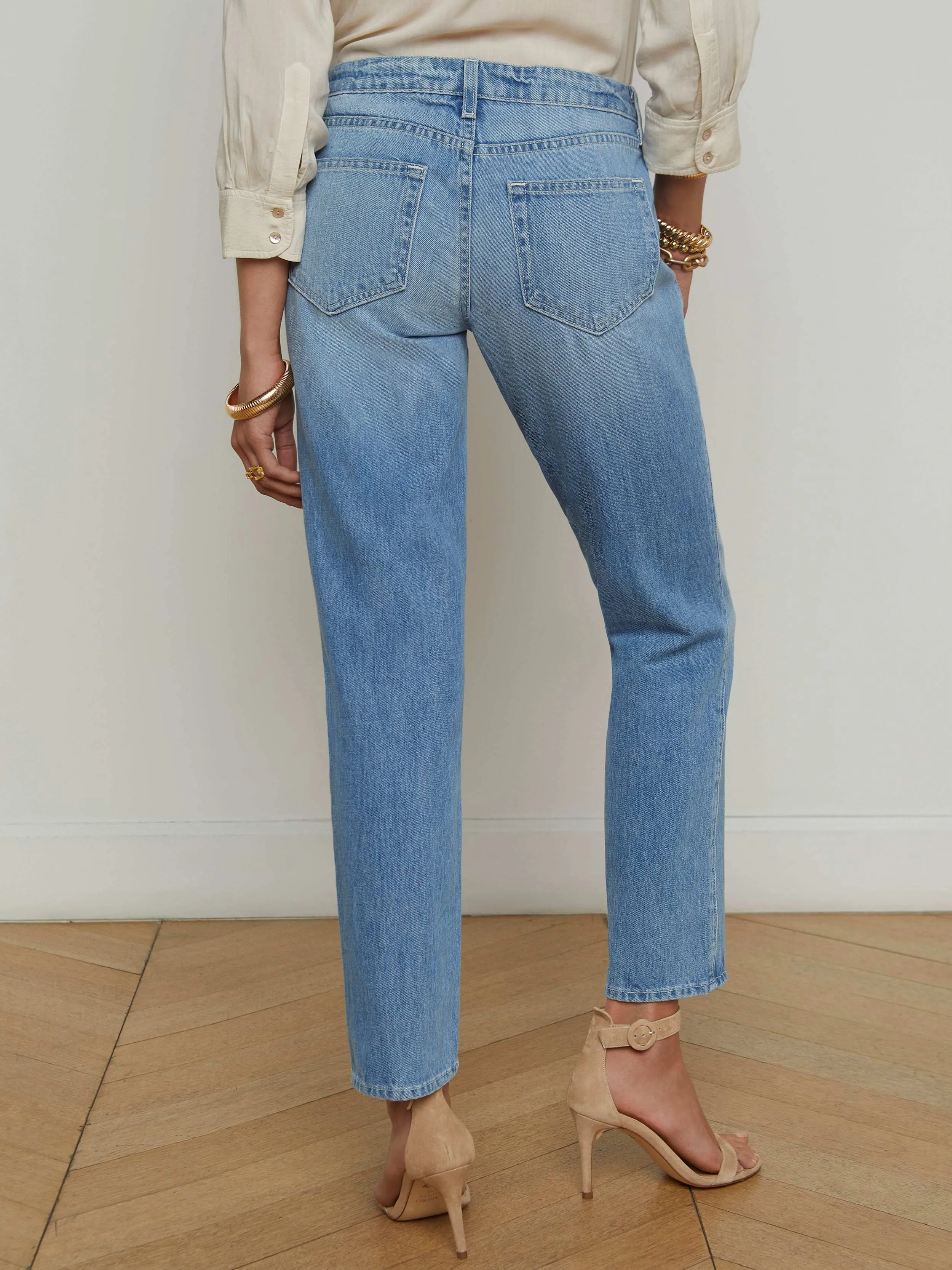 Nevia Slouchy Straight-Leg Jean sold by L'AGENCE product image thumbnail 4