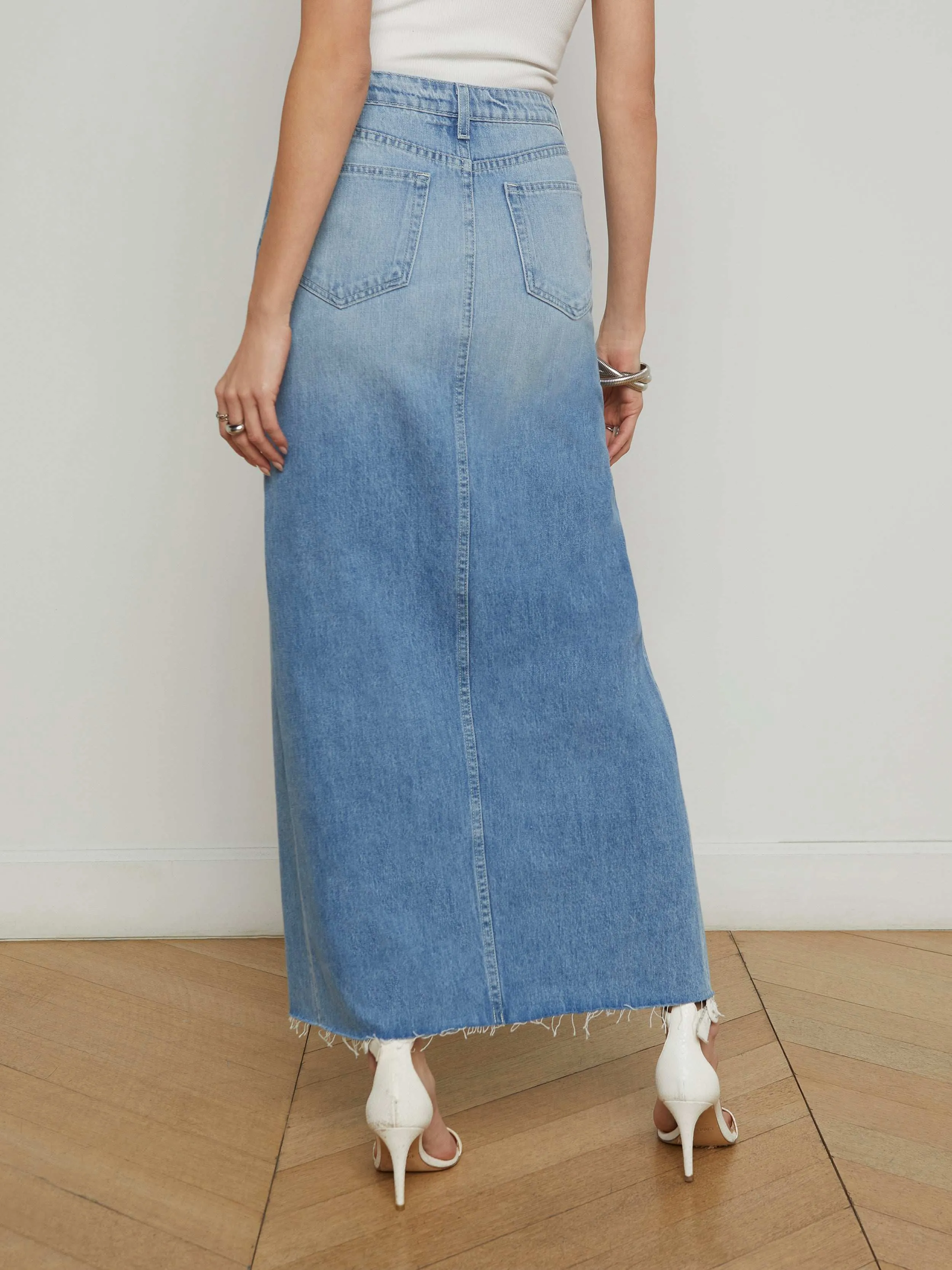 Rysa Jean Maxi Skirt sold by L'AGENCE product image thumbnail 4