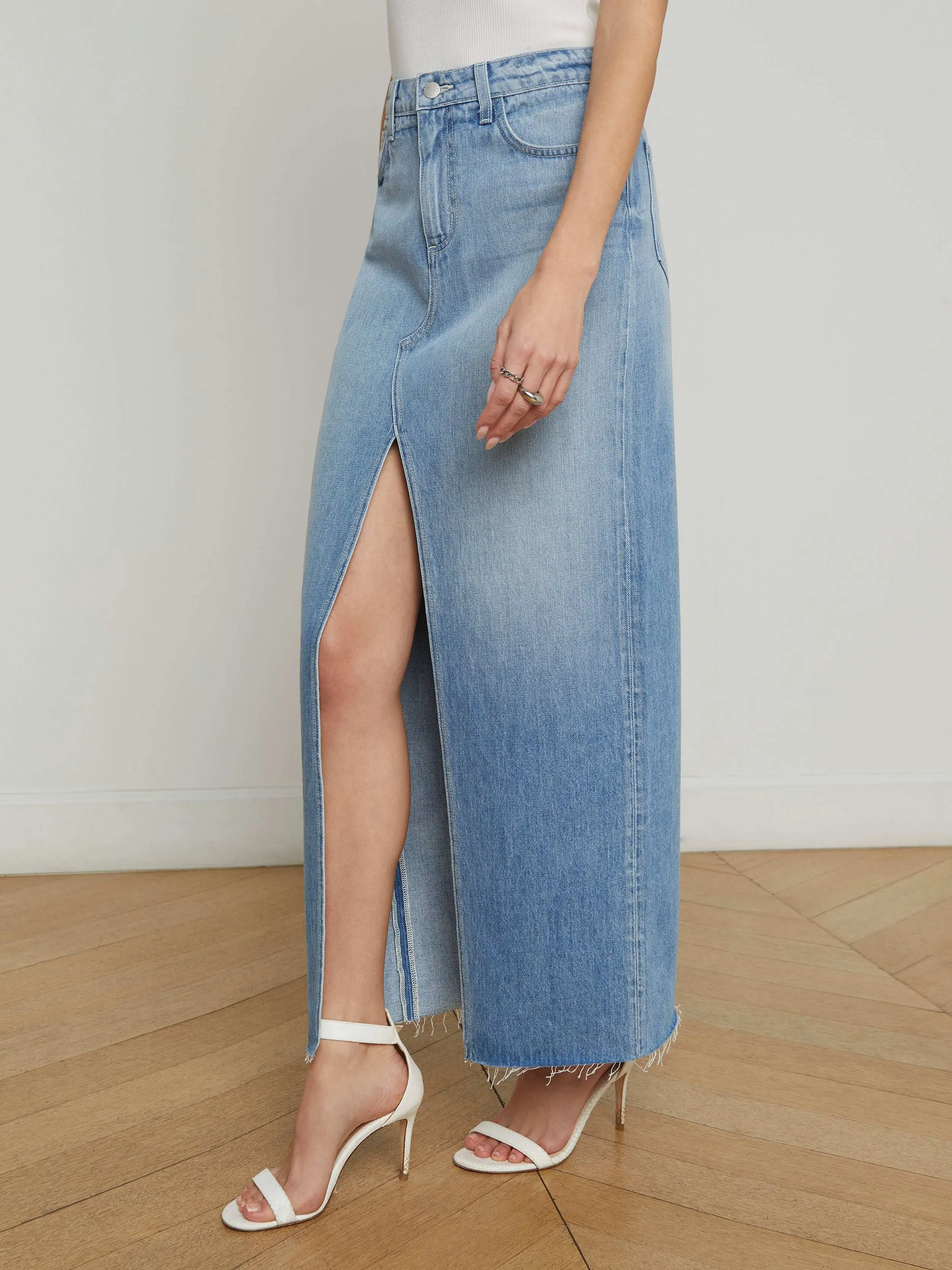 Rysa Jean Maxi Skirt sold by L'AGENCE product image thumbnail 3