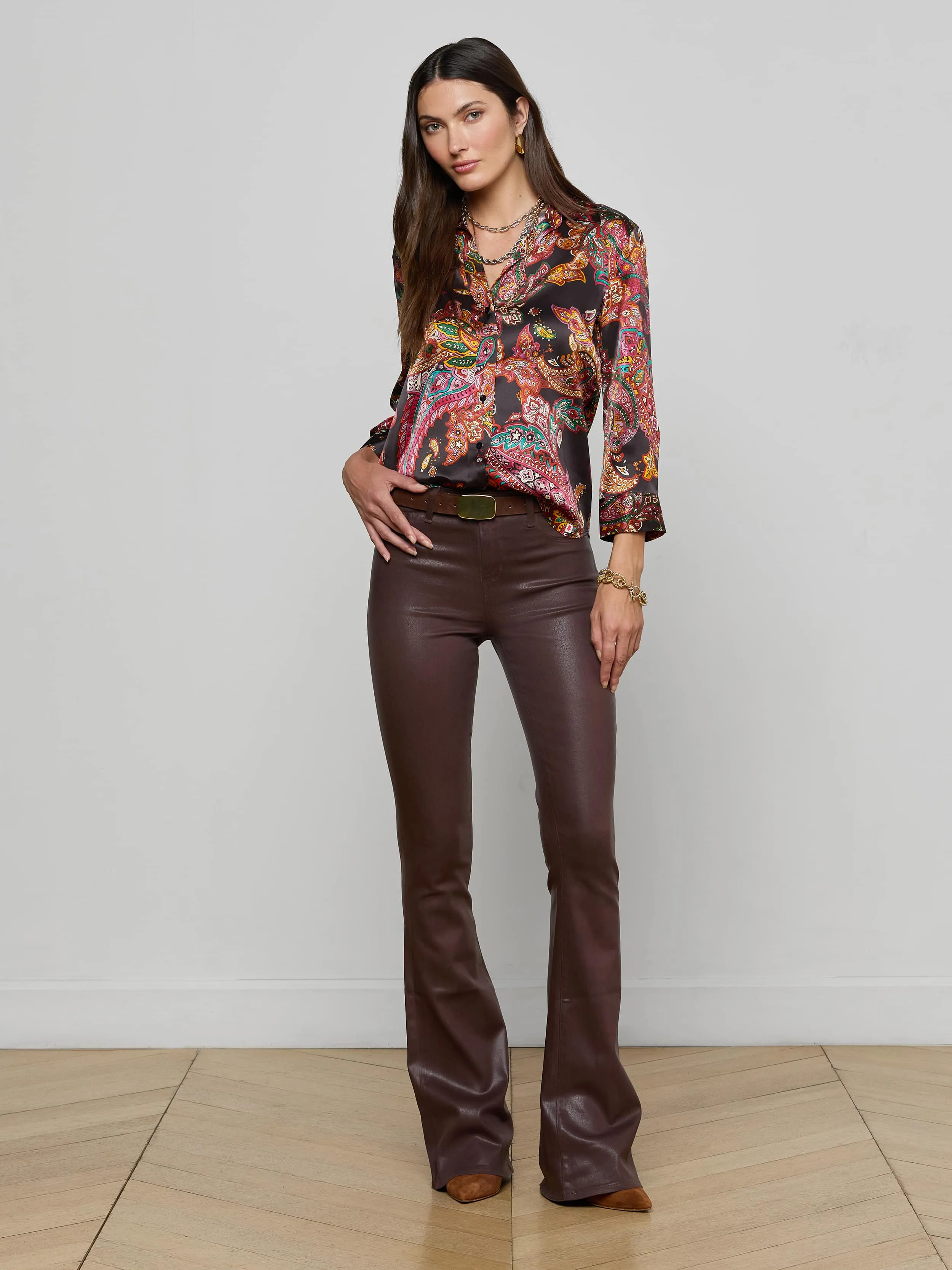 Dani Silk Blouse sold by L'AGENCE product image thumbnail 3