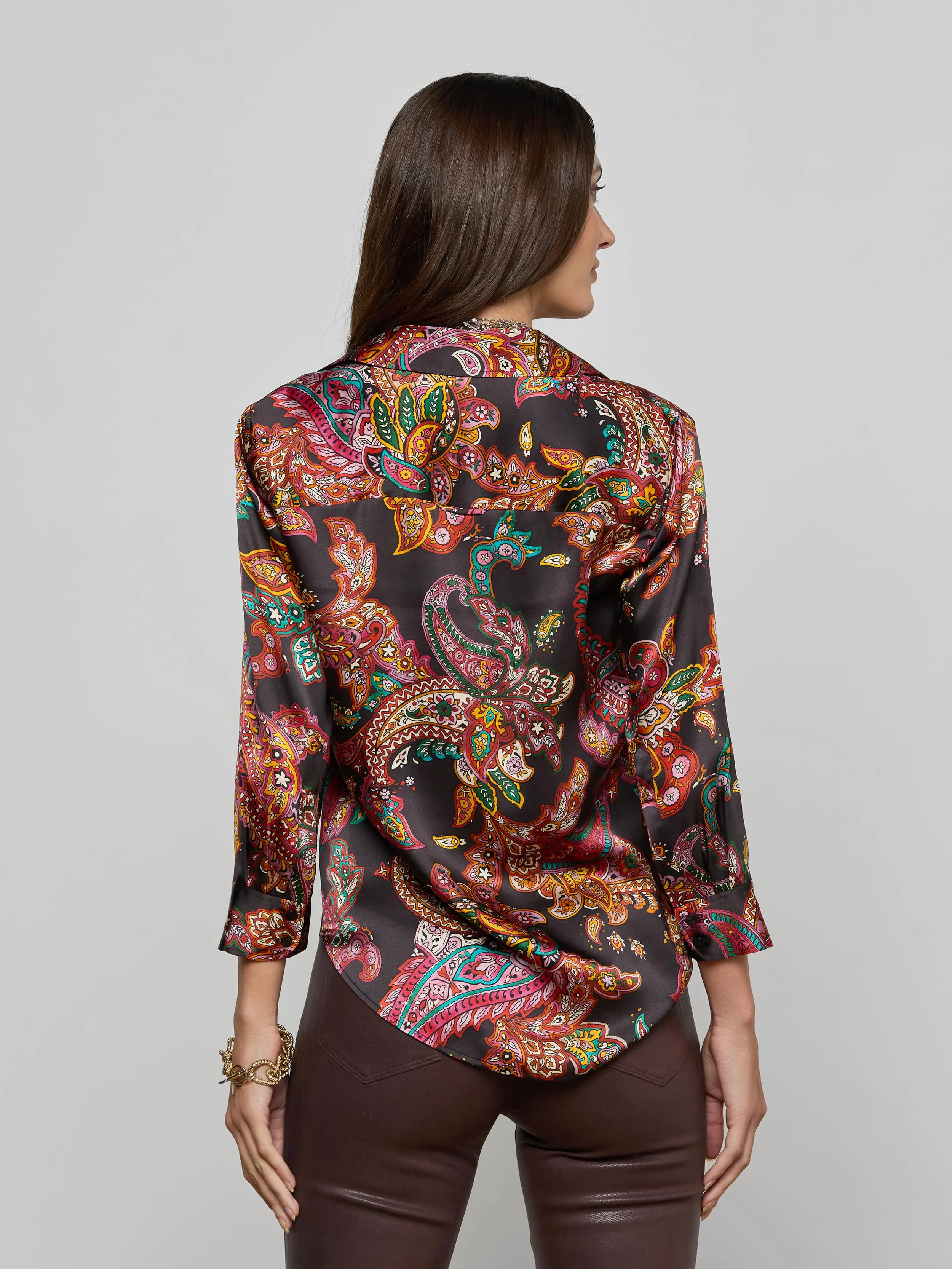 Dani Silk Blouse sold by L'AGENCE product image thumbnail 4