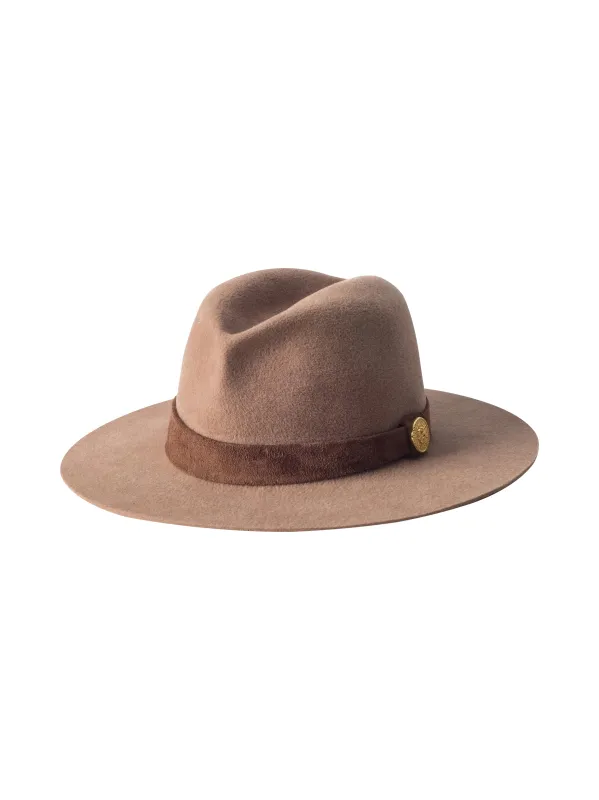 Rivera Suede Band Fedora sold by L'AGENCE