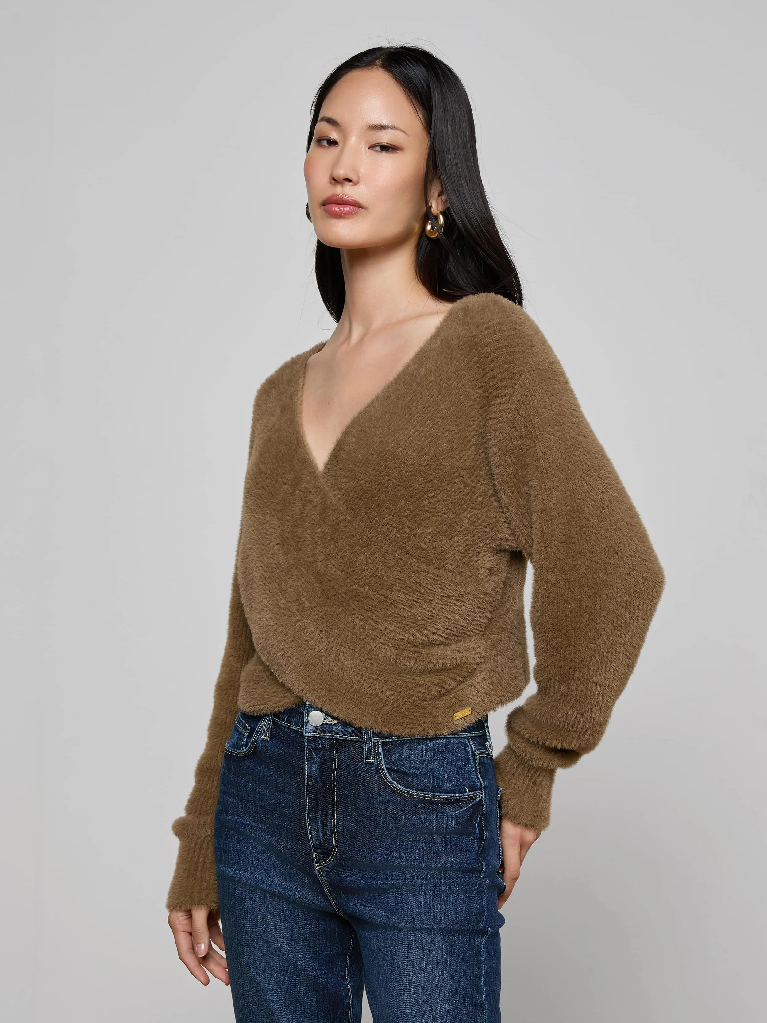 Antonella Crossover Sweater sold by L'AGENCE product image thumbnail 3