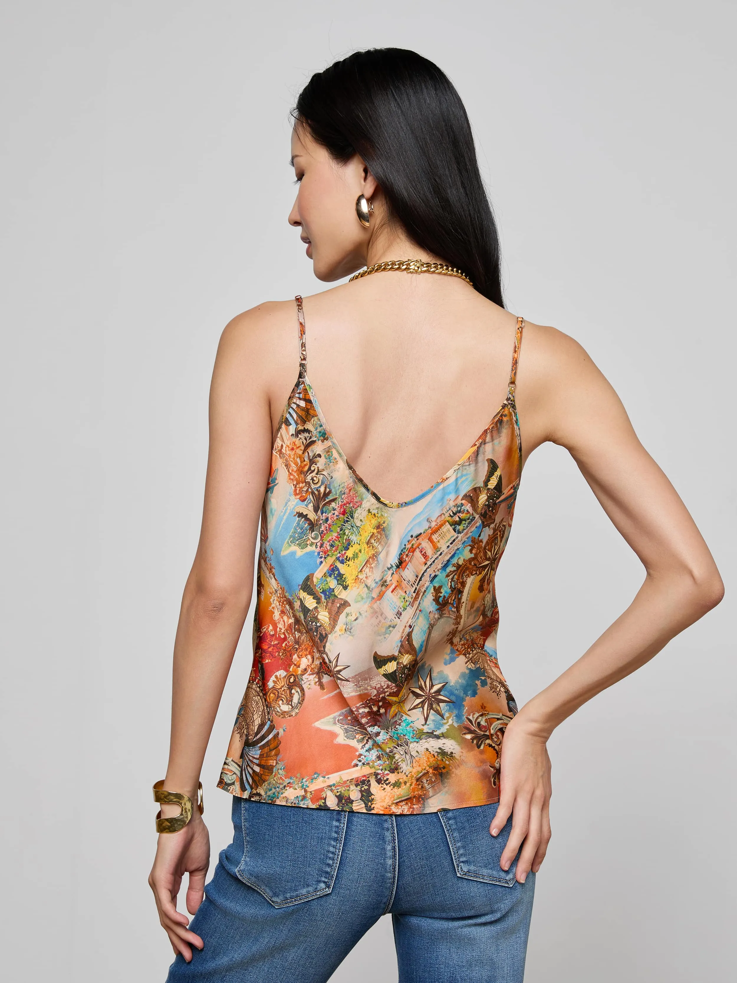 Lexi Satin Camisole sold by L'AGENCE product image thumbnail 5