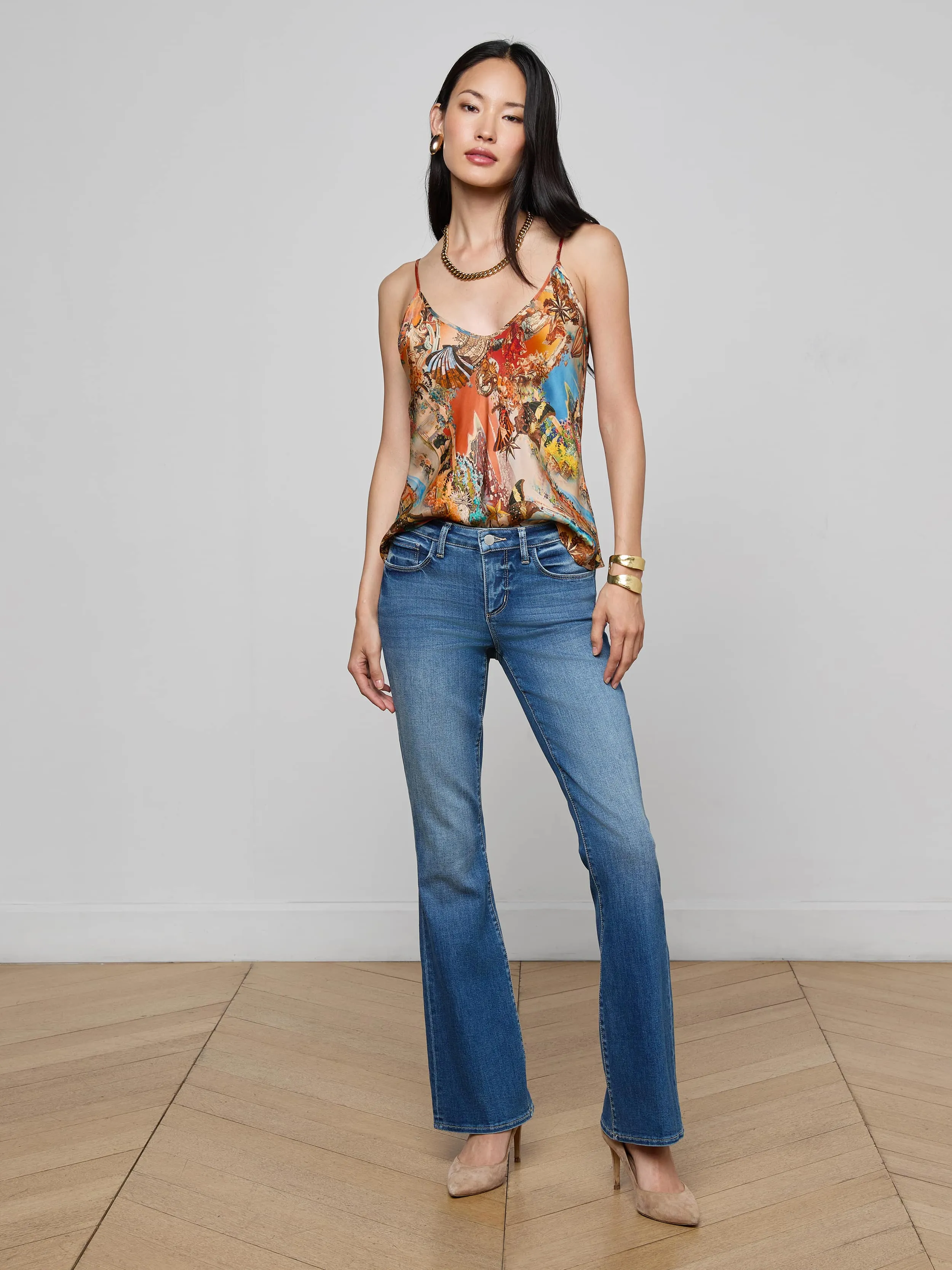 Lexi Satin Camisole sold by L'AGENCE product image thumbnail 4