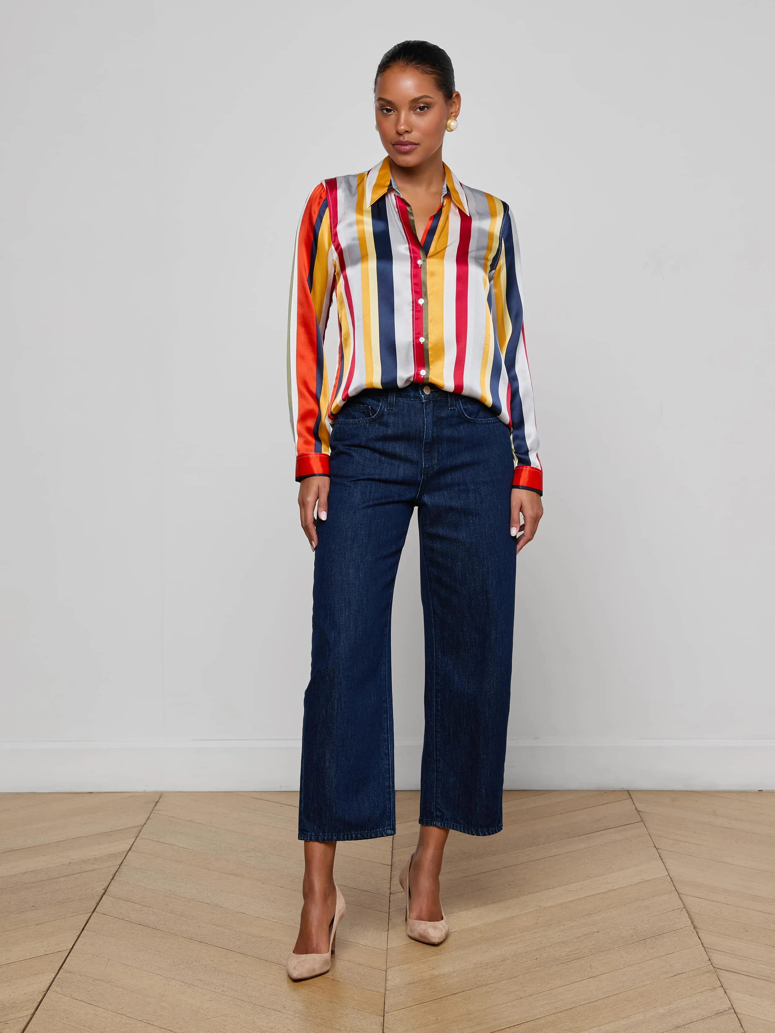 Tyler Silk Blouse sold by L'AGENCE product image thumbnail 5