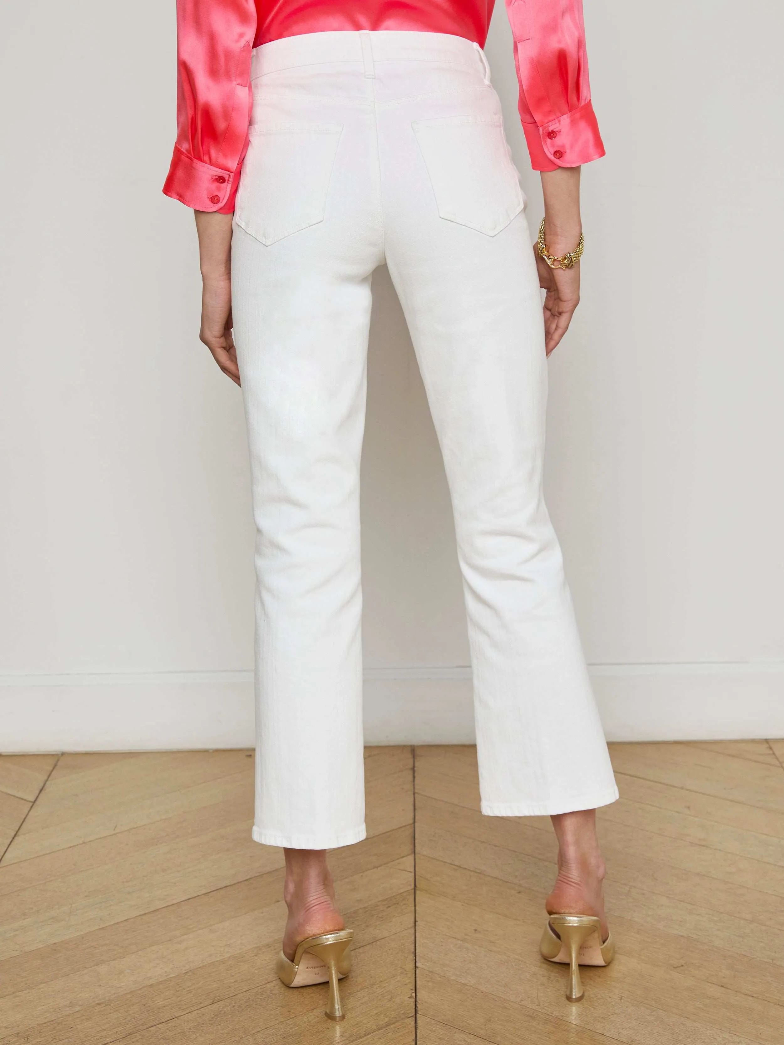 Noya Cropped Slim Flare Jean sold by L'AGENCE product image thumbnail 4
