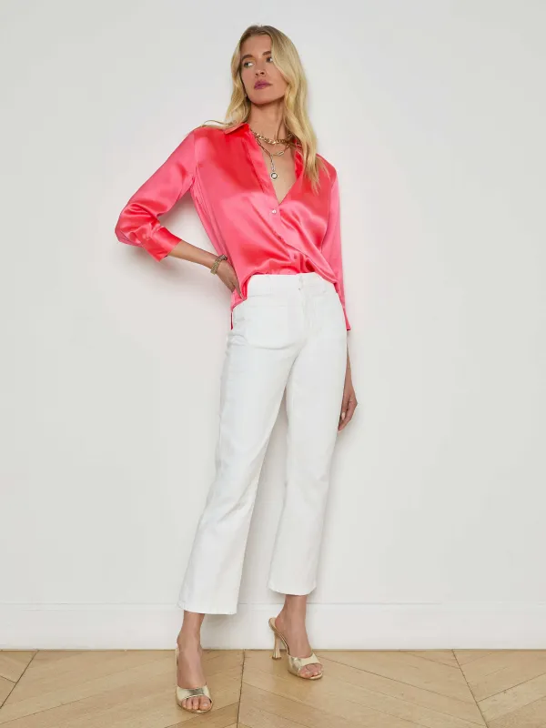 Noya Cropped Slim Flare Jean sold by L'AGENCE