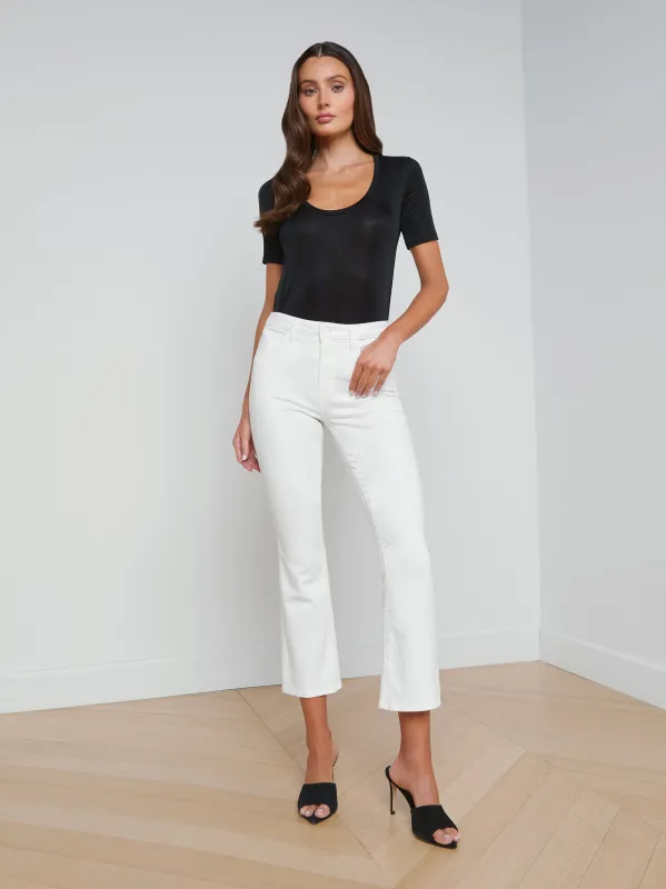 Mira Cropped Bootcut Jean sold by L'AGENCE