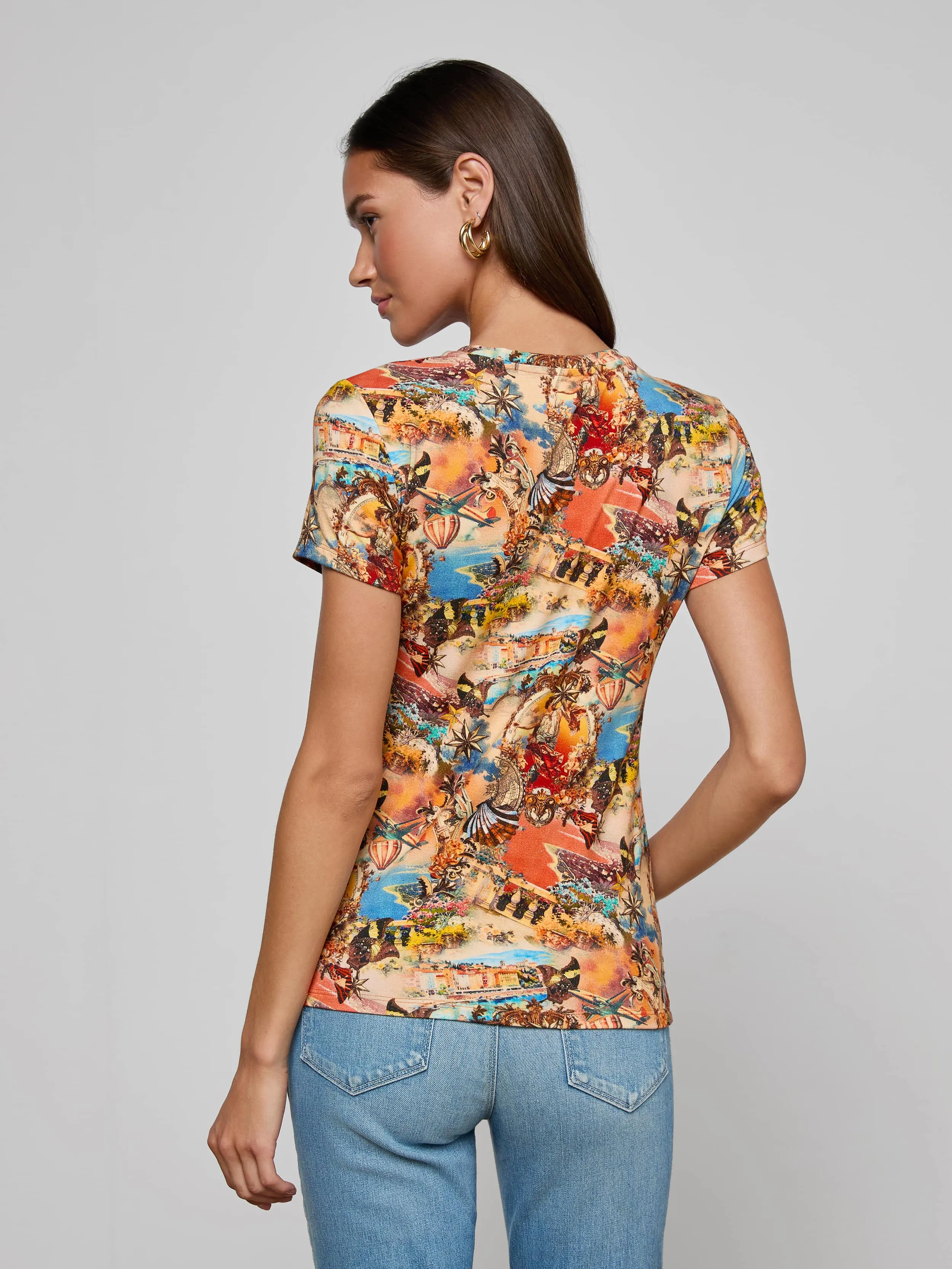 Ressi Fitted Tee sold by L'AGENCE product image thumbnail 4