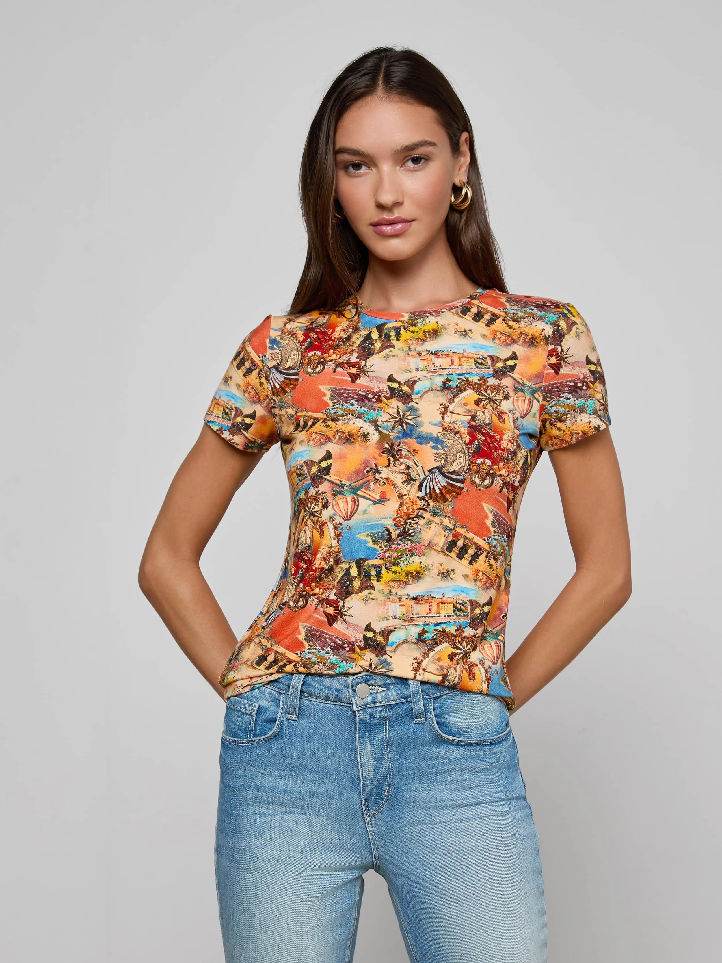 Ressi Fitted Tee sold by L'AGENCE