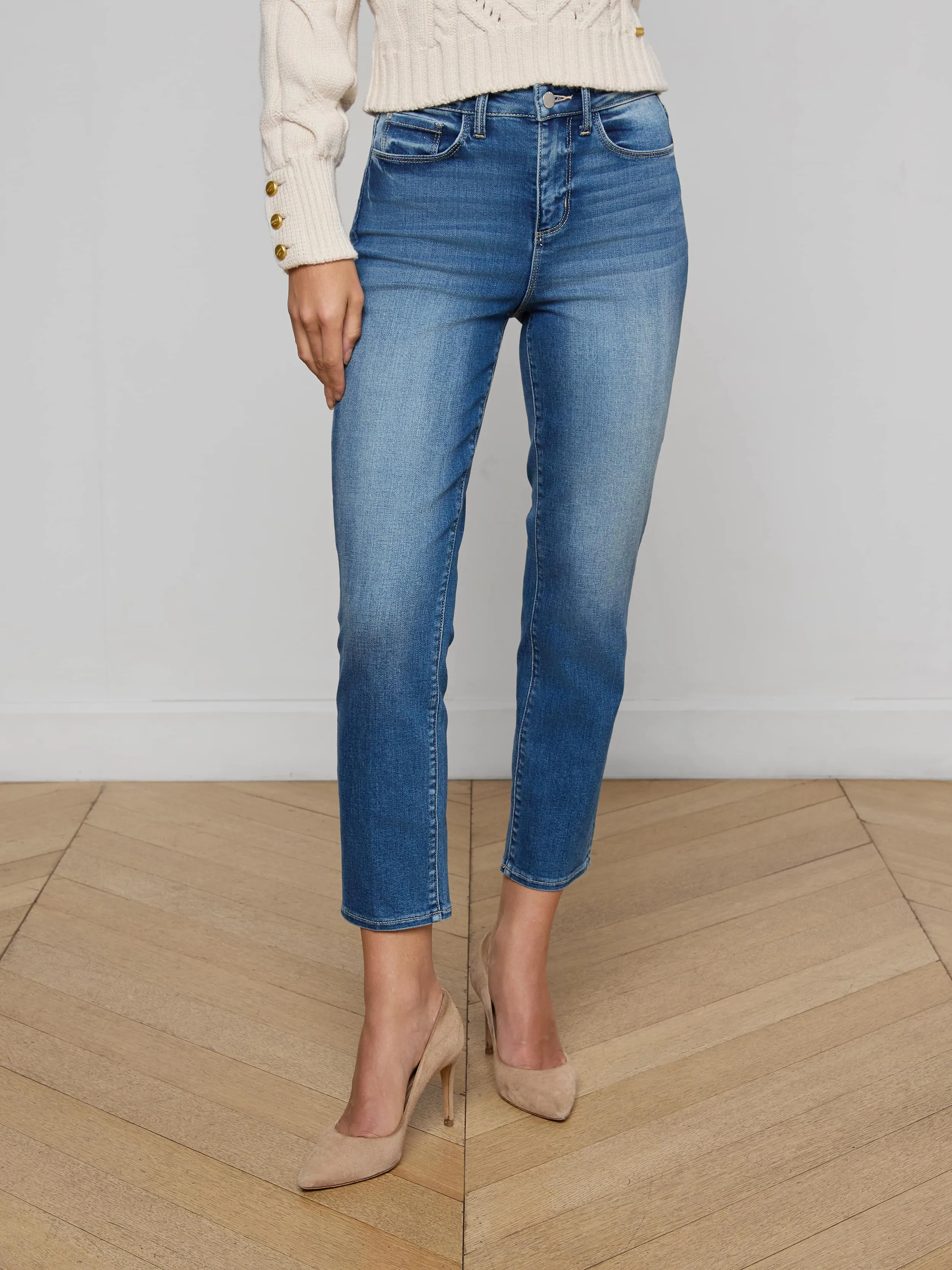 Celestia Slim-Leg Jean sold by L'AGENCE product image thumbnail 2