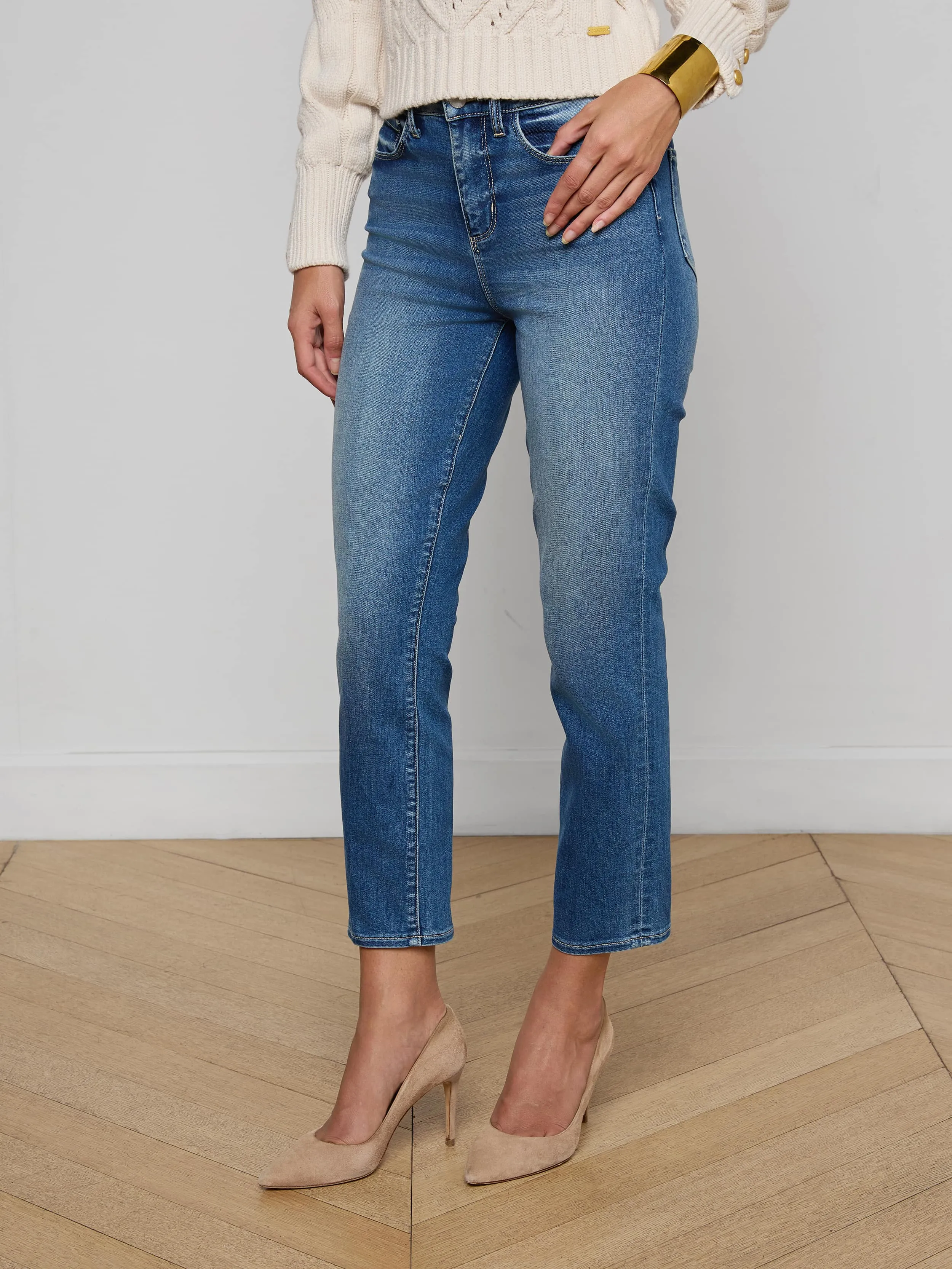 Celestia Slim-Leg Jean sold by L'AGENCE product image thumbnail 3