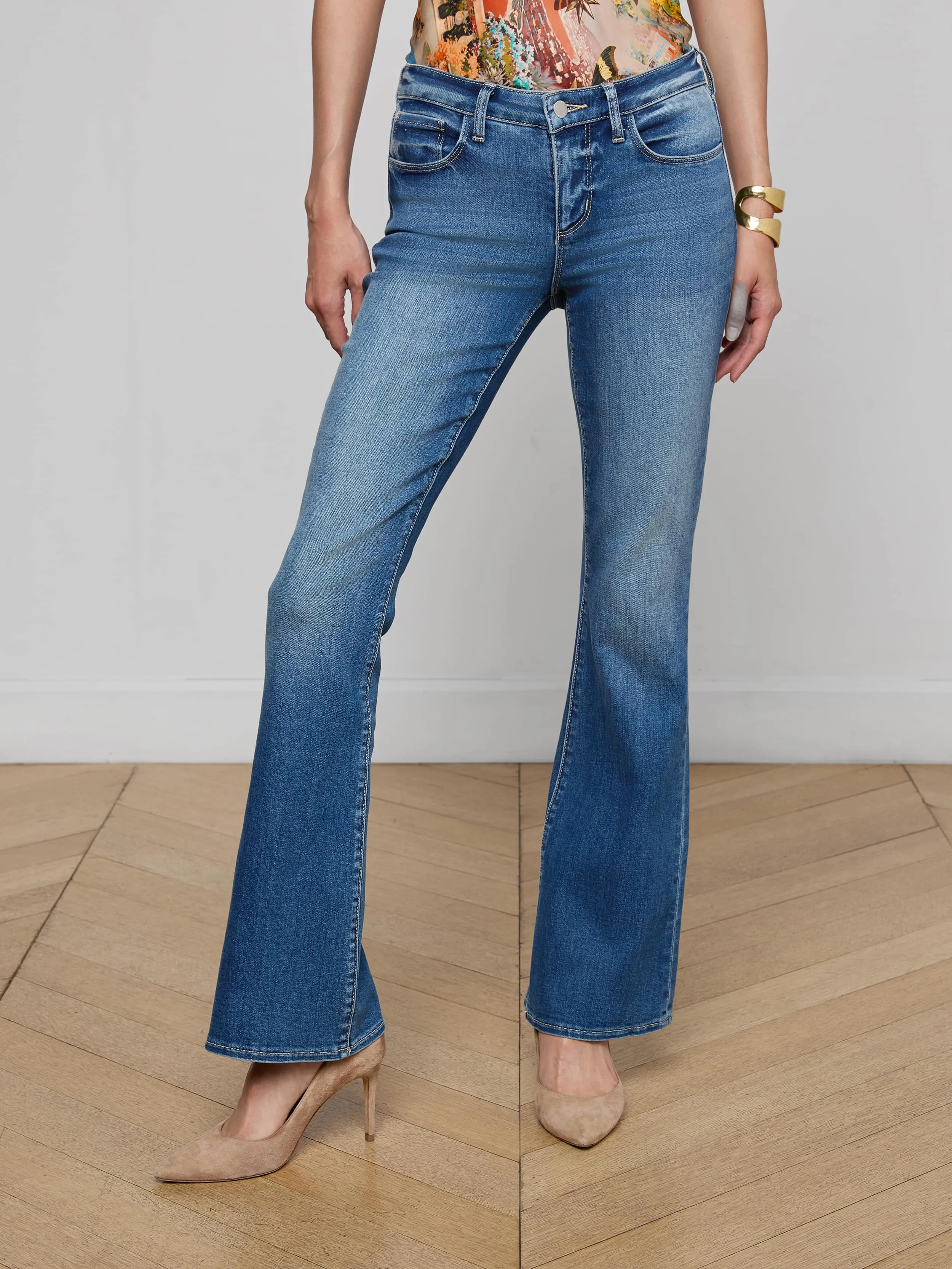 Cara Low-Rise Bootcut Jean sold by L'AGENCE product image thumbnail 2