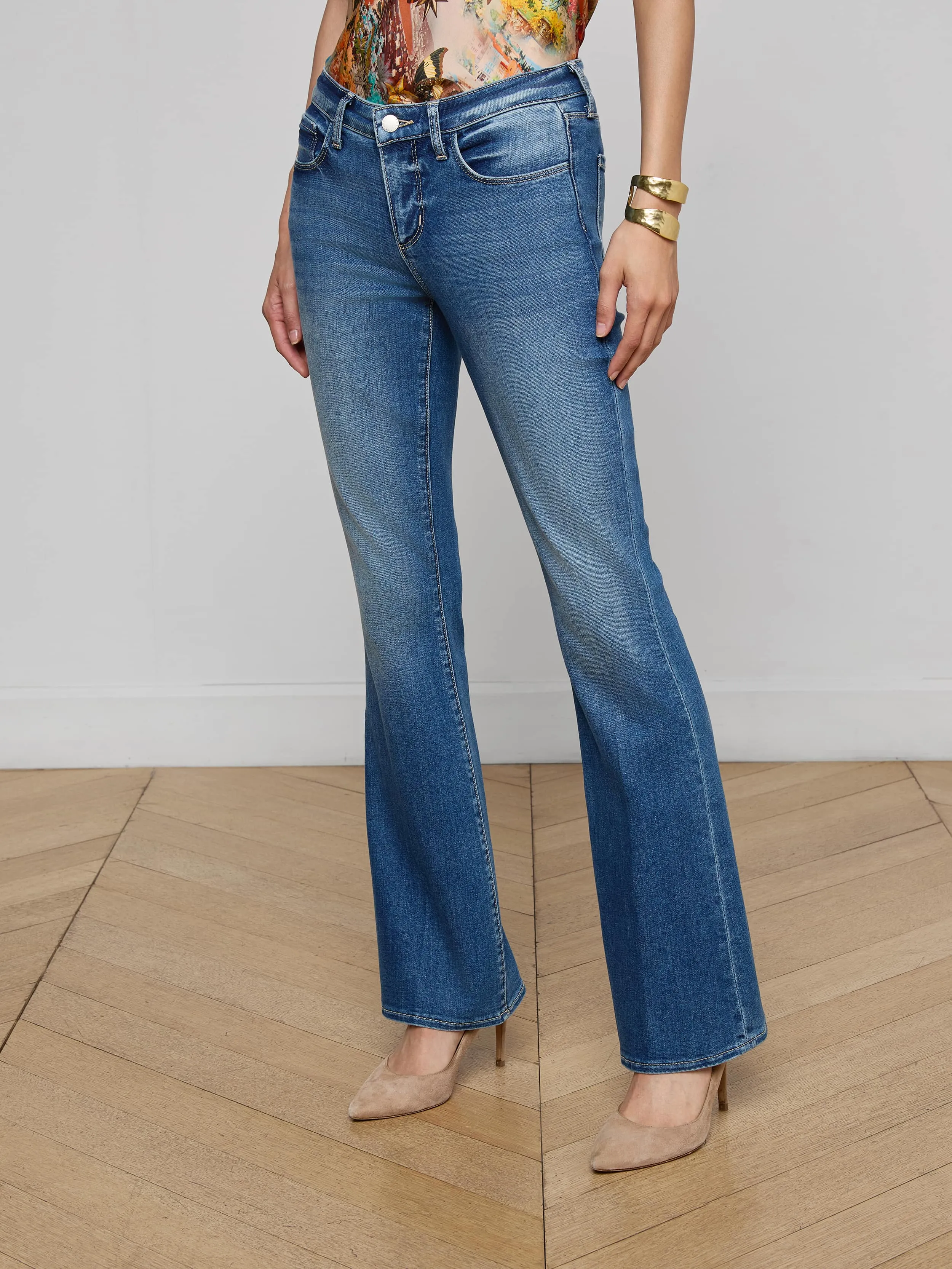 Cara Low-Rise Bootcut Jean sold by L'AGENCE product image thumbnail 3