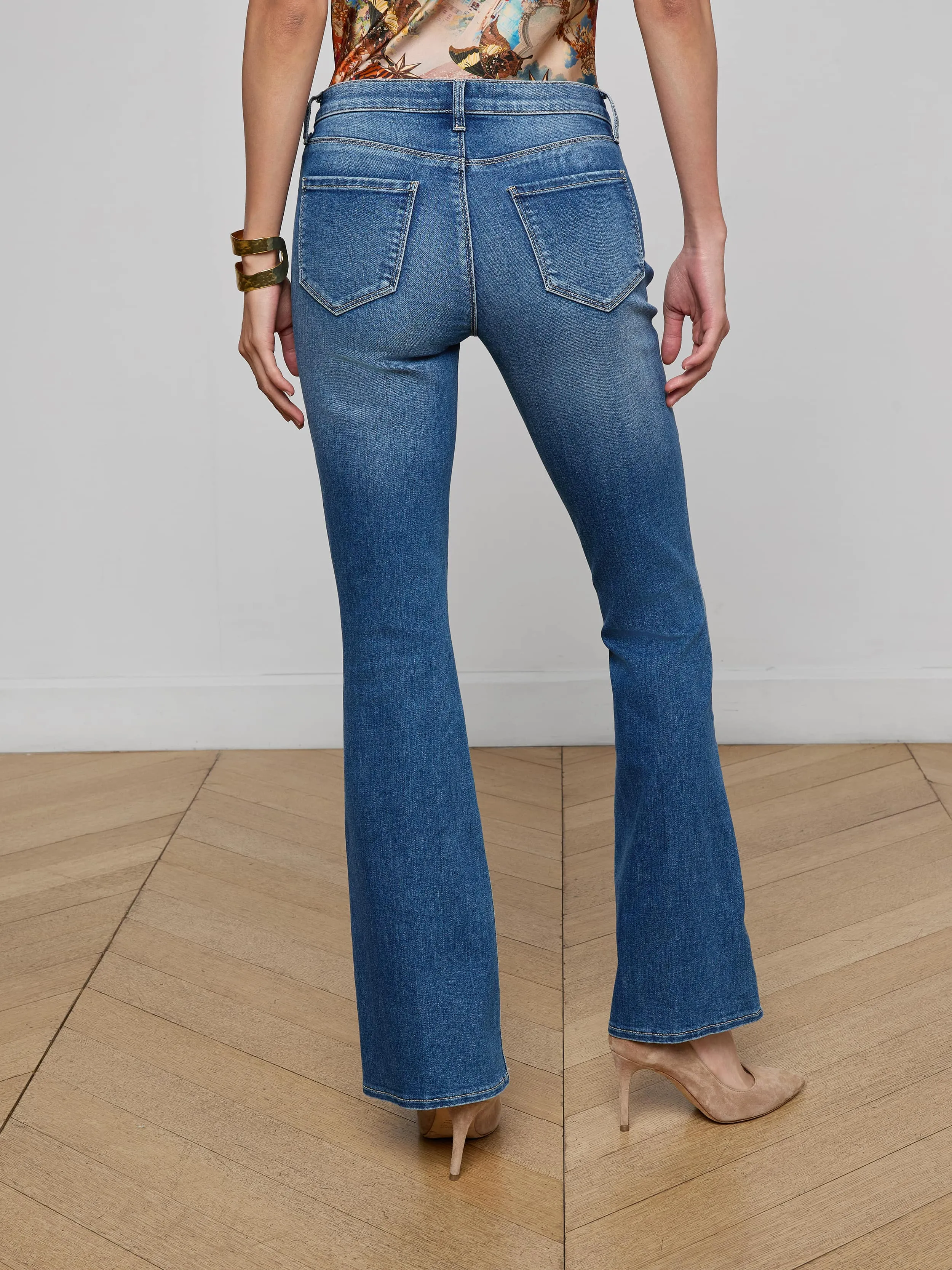 Cara Low-Rise Bootcut Jean sold by L'AGENCE product image thumbnail 4