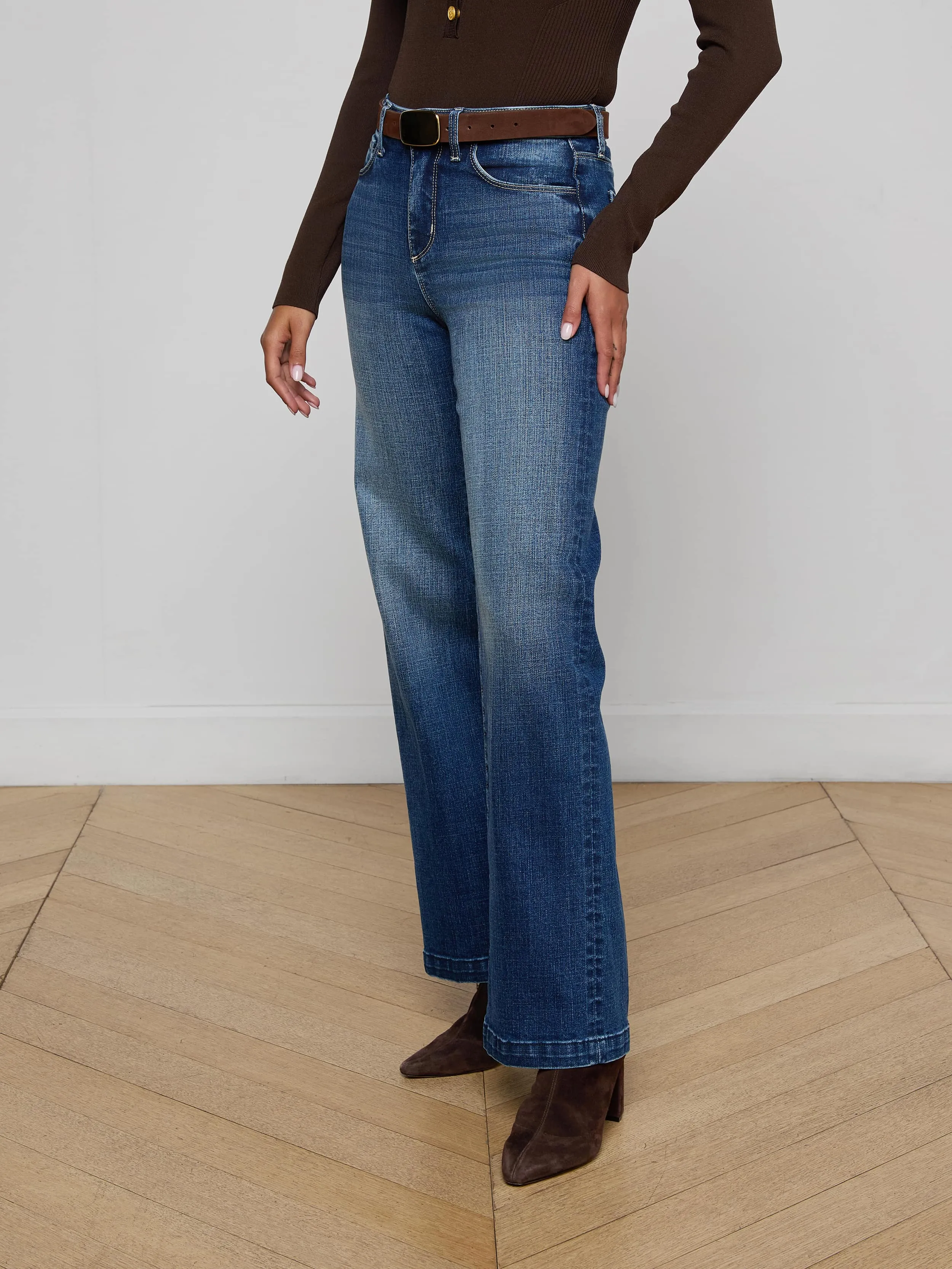 Scottie Wide-Leg Jean sold by L'AGENCE product image thumbnail 4
