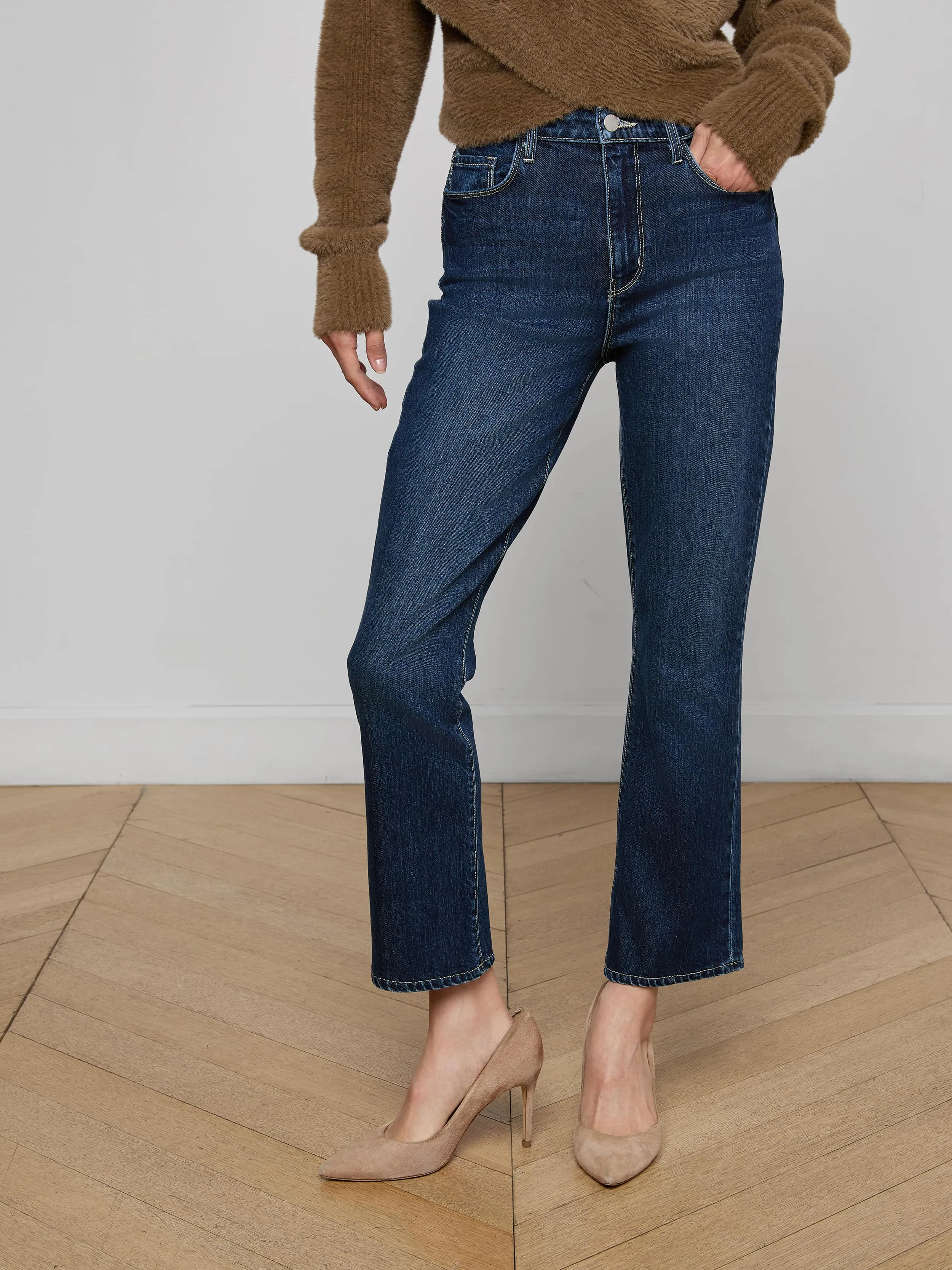 Mira Cropped Bootcut Jean sold by L'AGENCE product image thumbnail 3