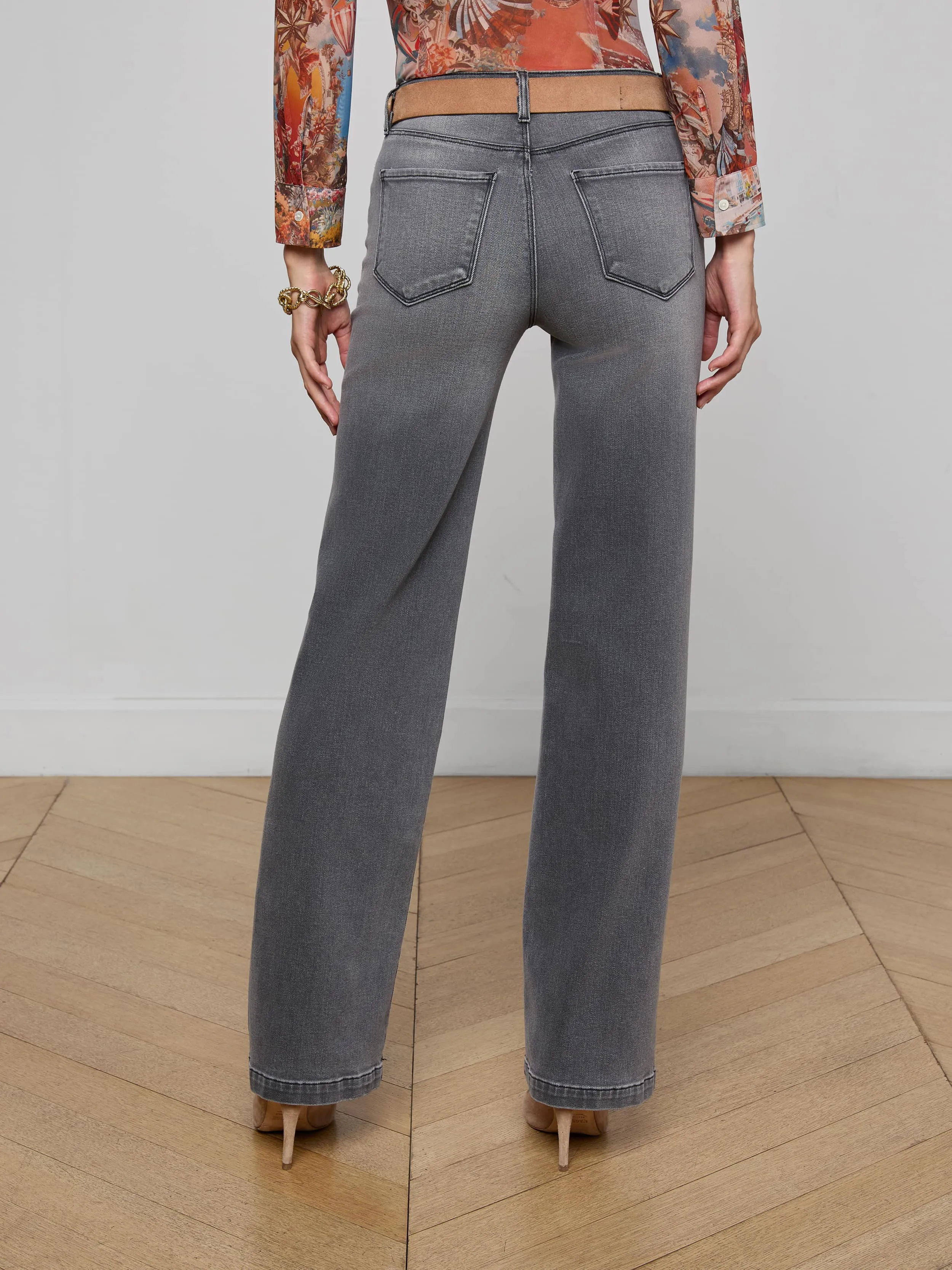 Clayton Wide-Leg Jean sold by L'AGENCE product image thumbnail 4