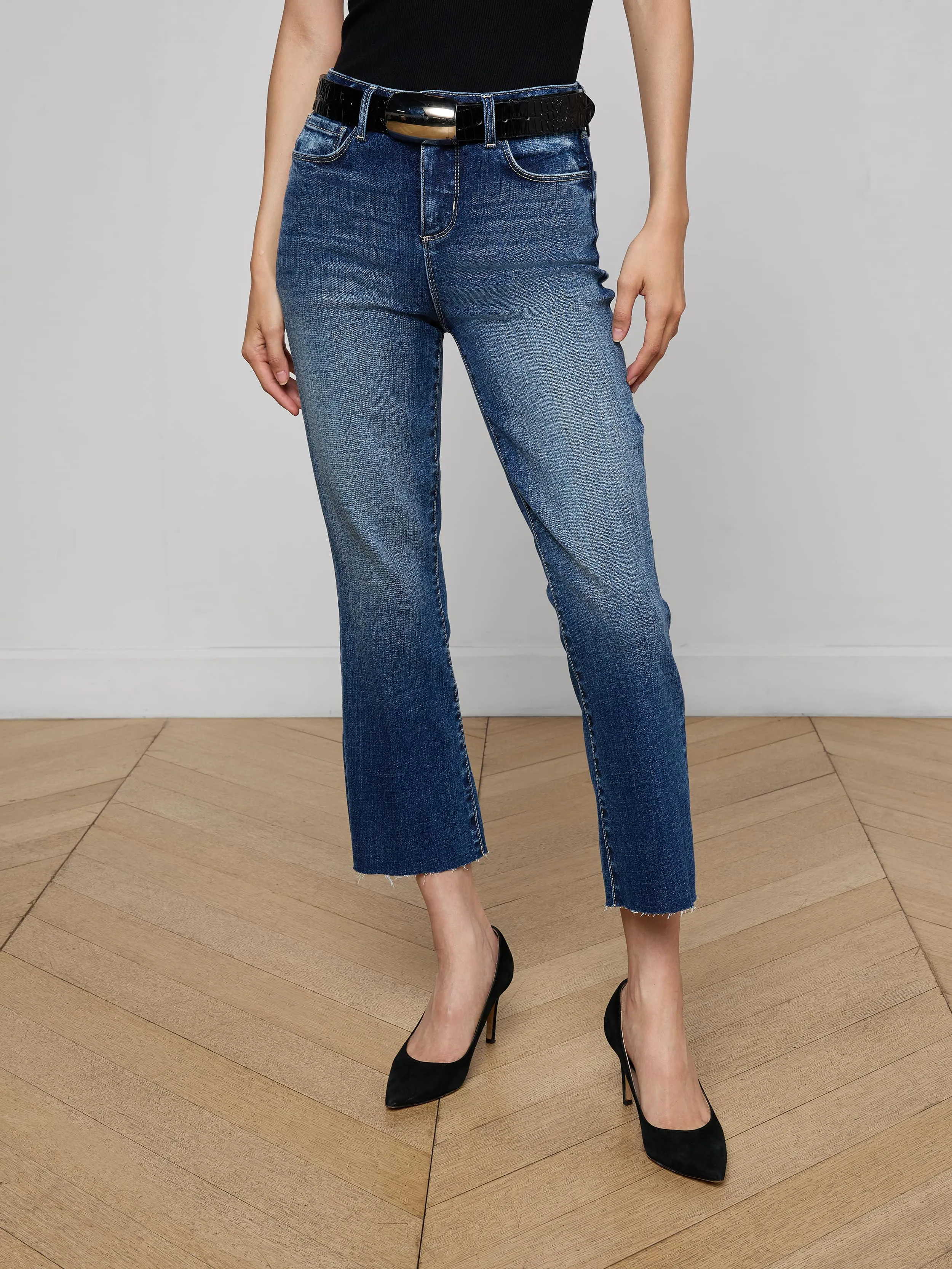 Kendra Cropped Flare Jean sold by L'AGENCE product image thumbnail 2