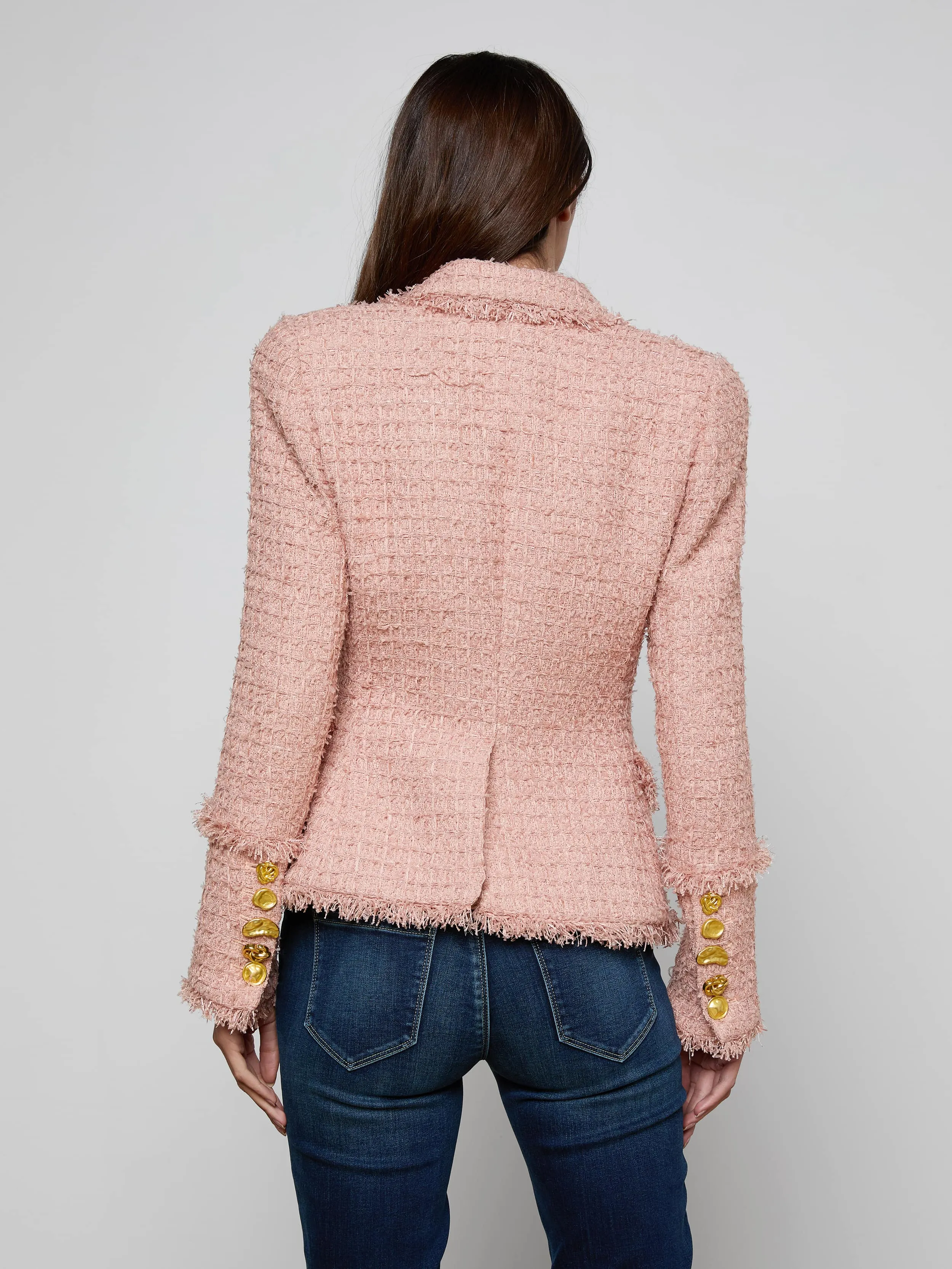 Kaisley Tweed Blazer sold by L'AGENCE product image thumbnail 4