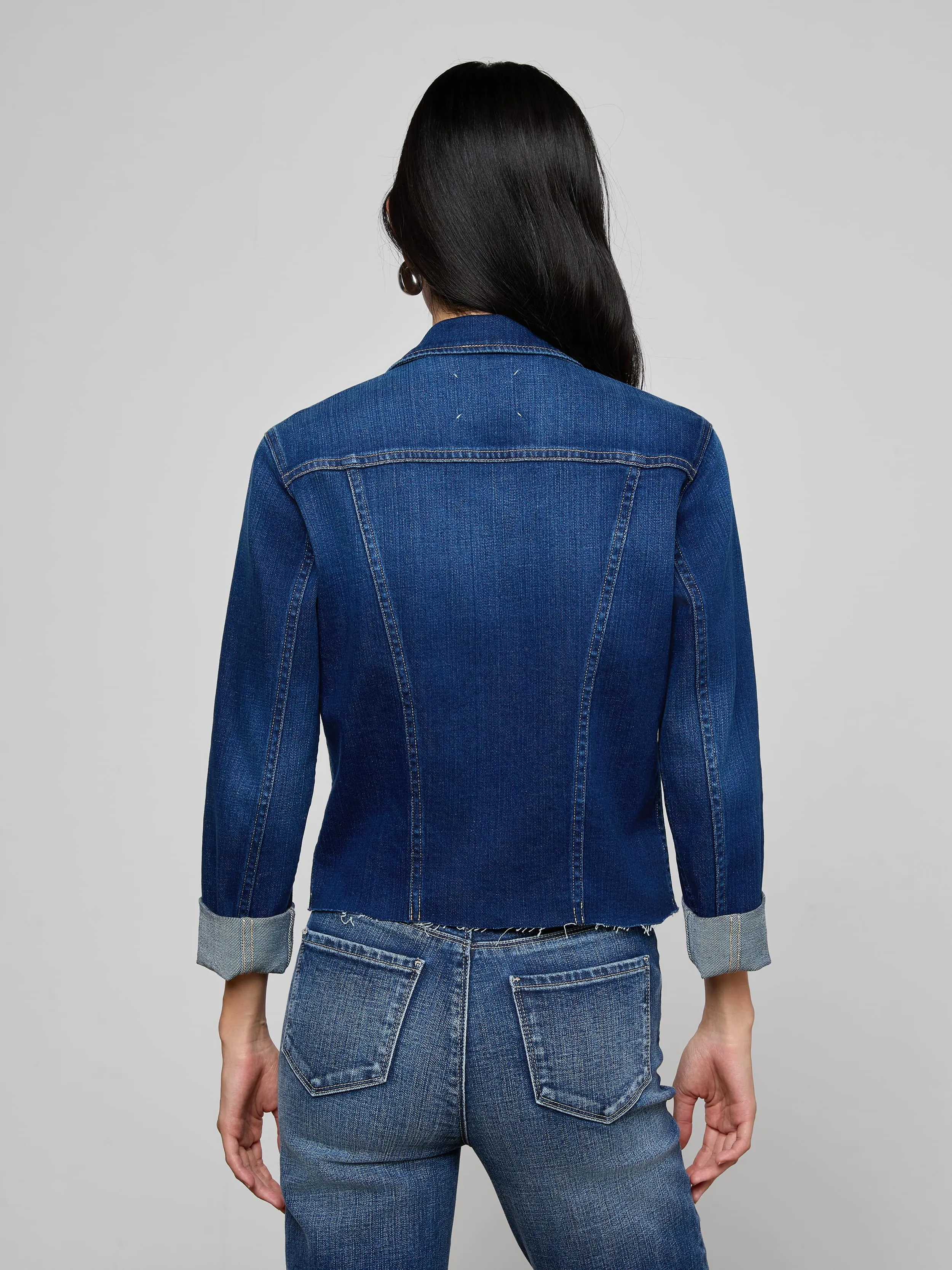 Janelle Jean Jacket sold by L'AGENCE product image thumbnail 4