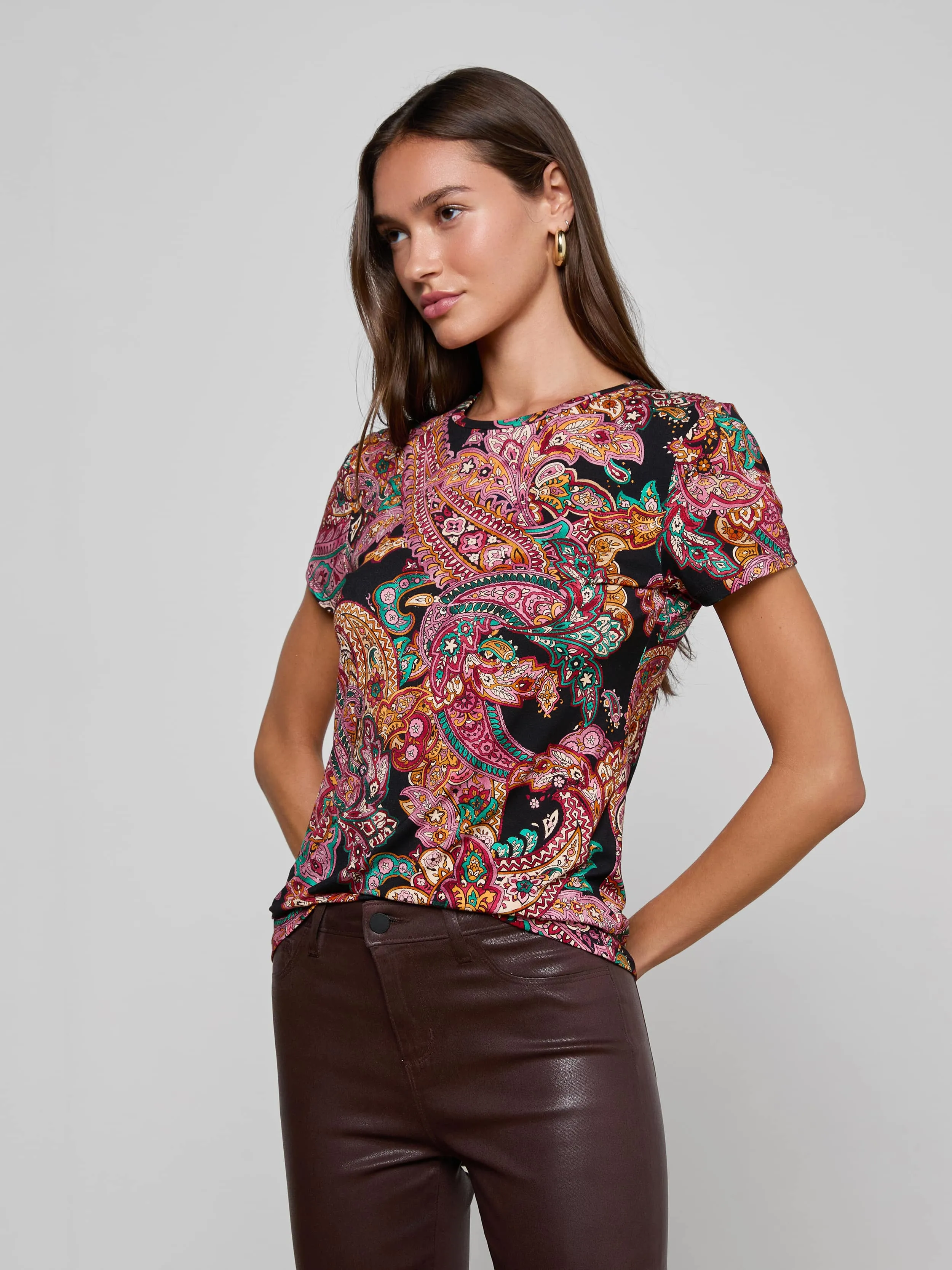 Ressi Fitted Tee sold by L'AGENCE product image thumbnail 2