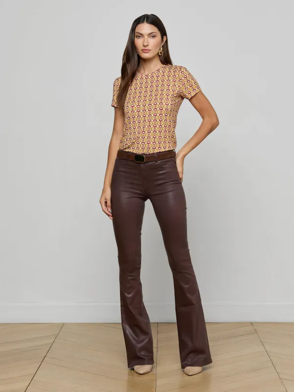 Marty Coated Flare Jean sold by L'AGENCE