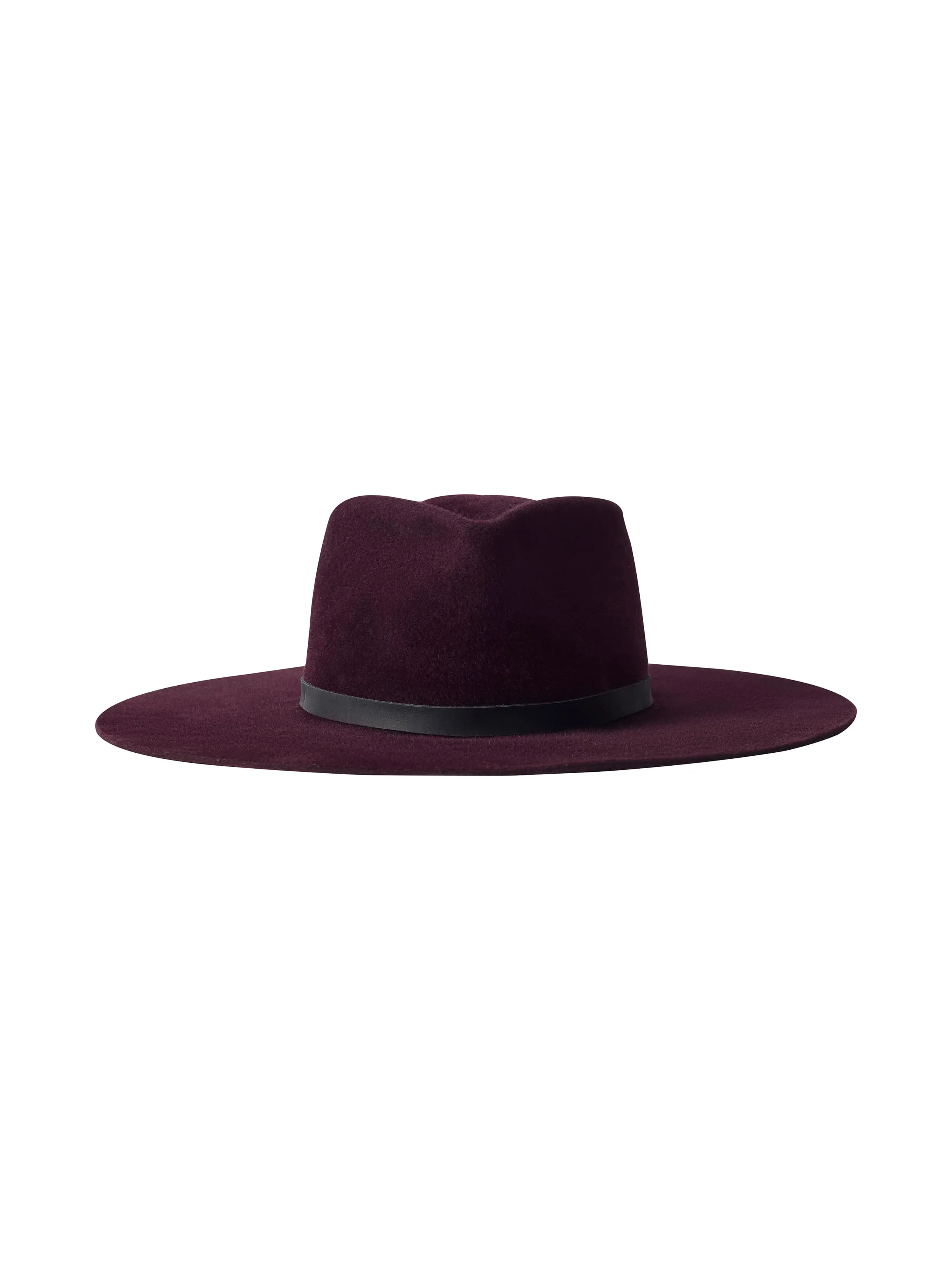 Reyes Leather Band Fedora sold by L'AGENCE product image thumbnail 2