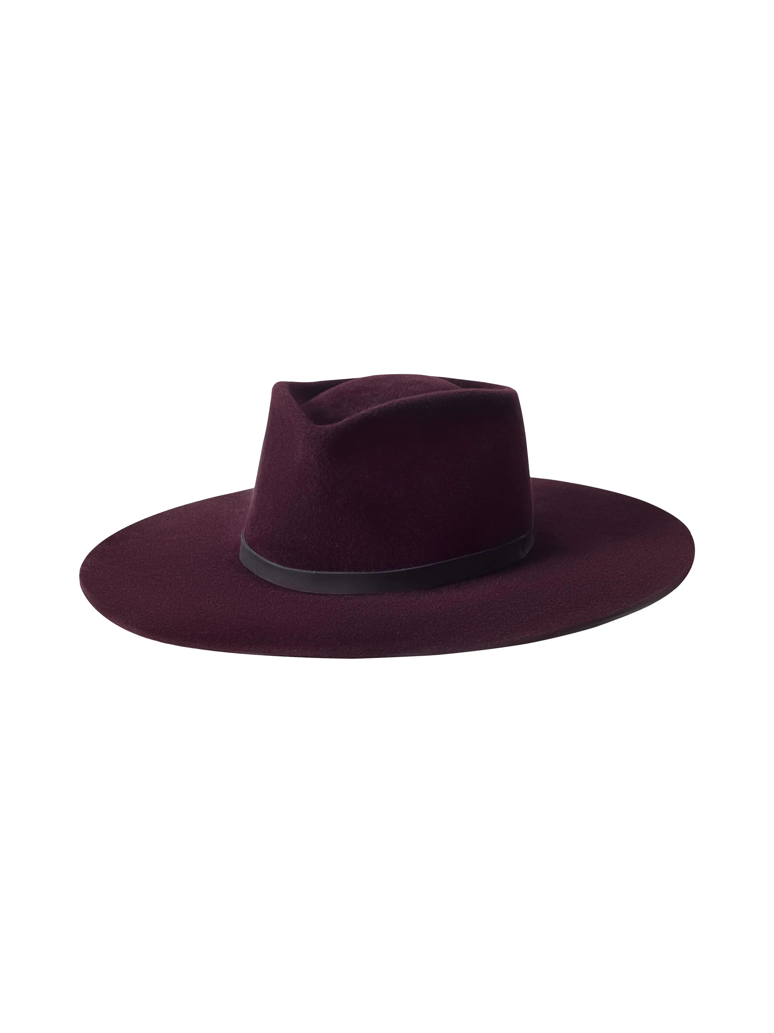 Reyes Leather Band Fedora sold by L'AGENCE product image thumbnail 3