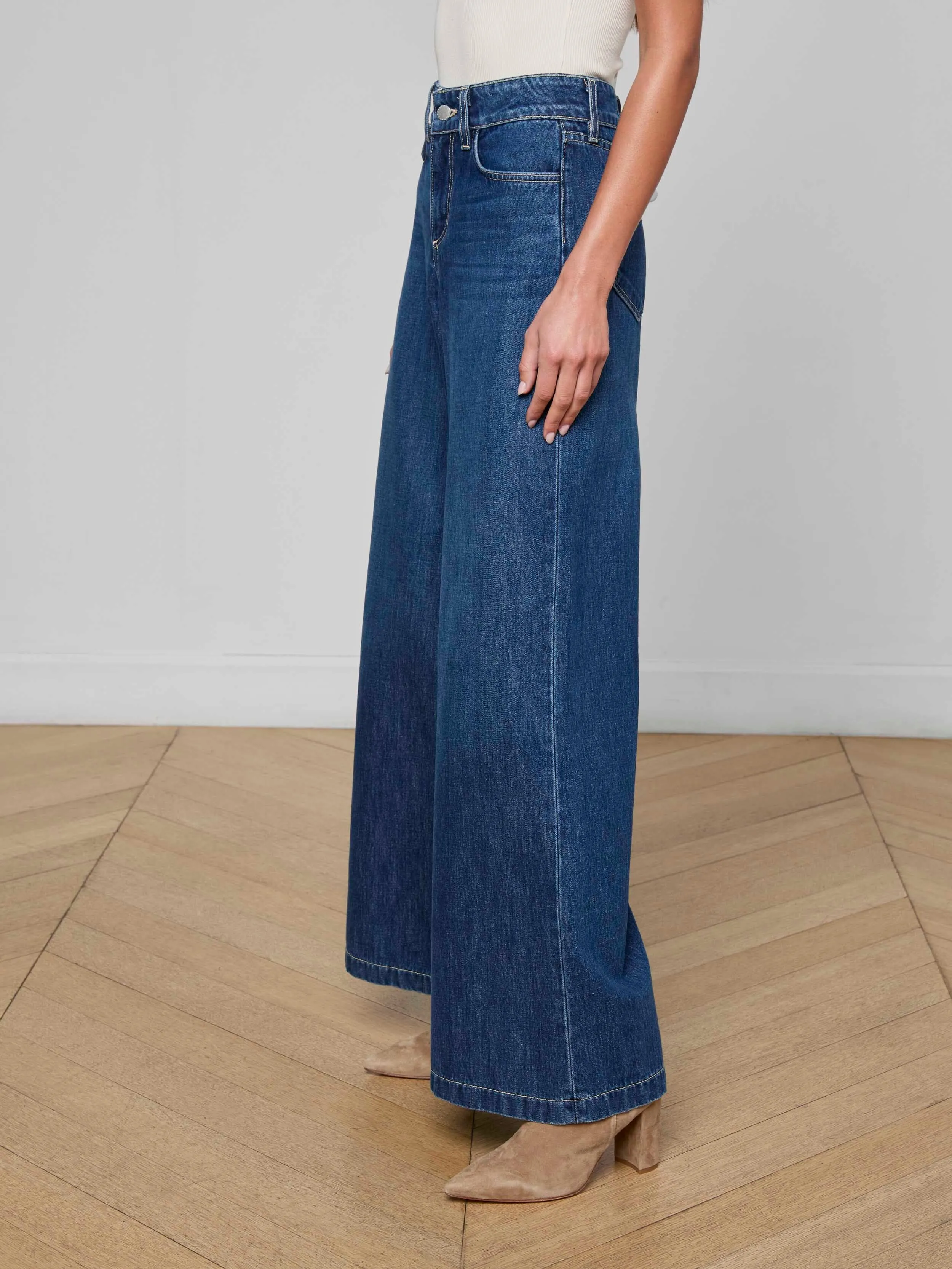 Pacey Wide-Leg Jean sold by L'AGENCE product image thumbnail 3