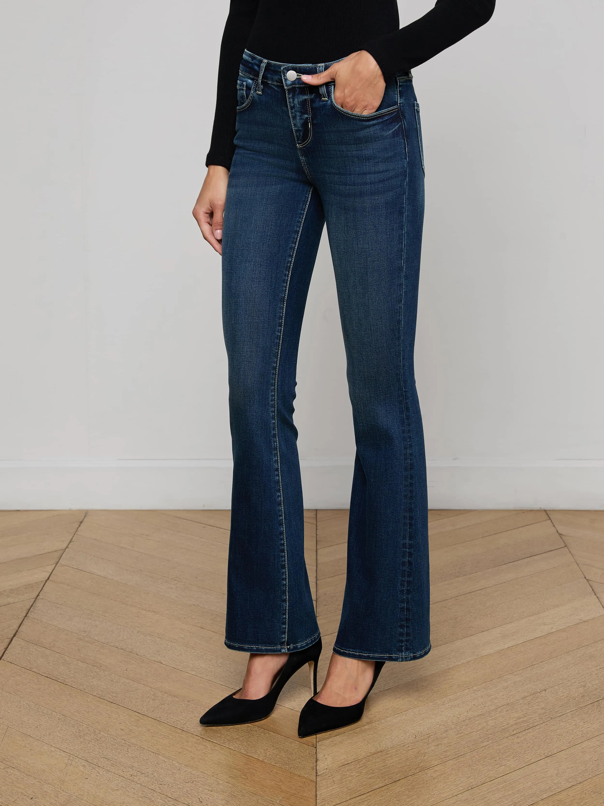 Cara Low-Rise Bootcut Jean sold by L'AGENCE product image thumbnail 3