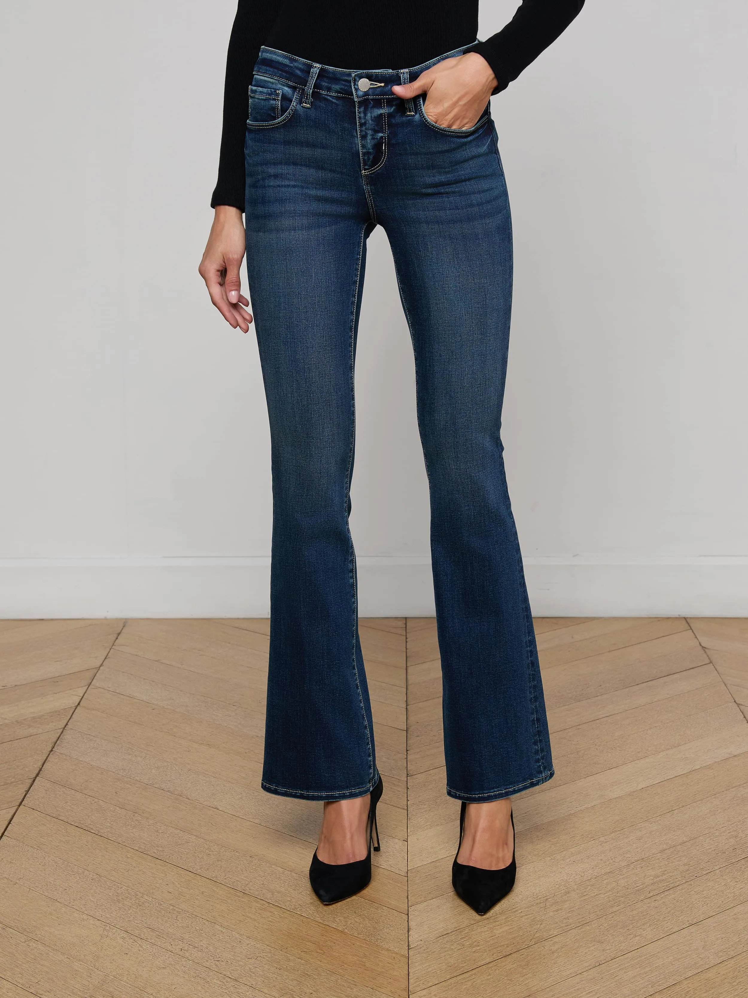 Cara Low-Rise Bootcut Jean sold by L'AGENCE product image thumbnail 2