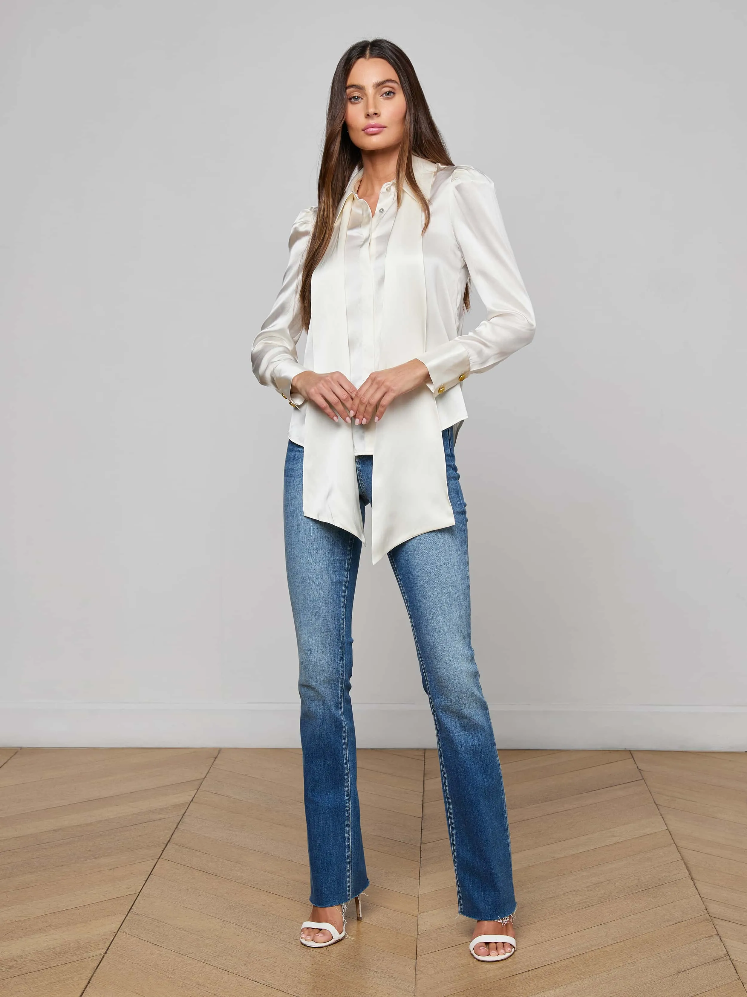 Honey Silk Blouse sold by L'AGENCE product image thumbnail 5