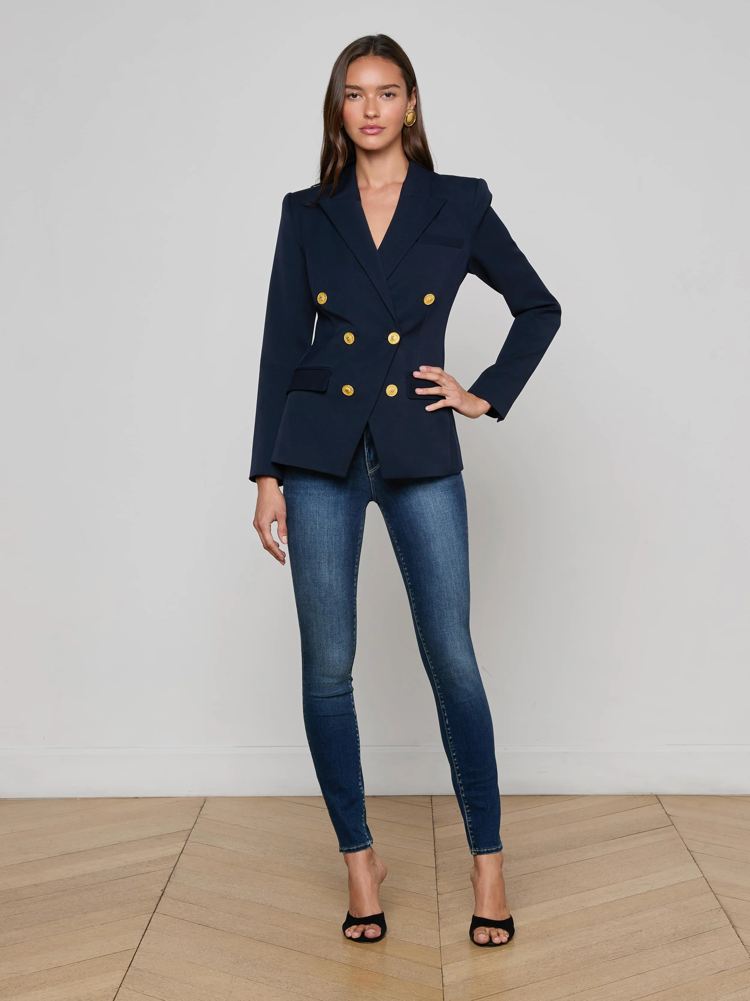 Kyomi Double-Breasted Blazer sold by L'AGENCE product image thumbnail 4