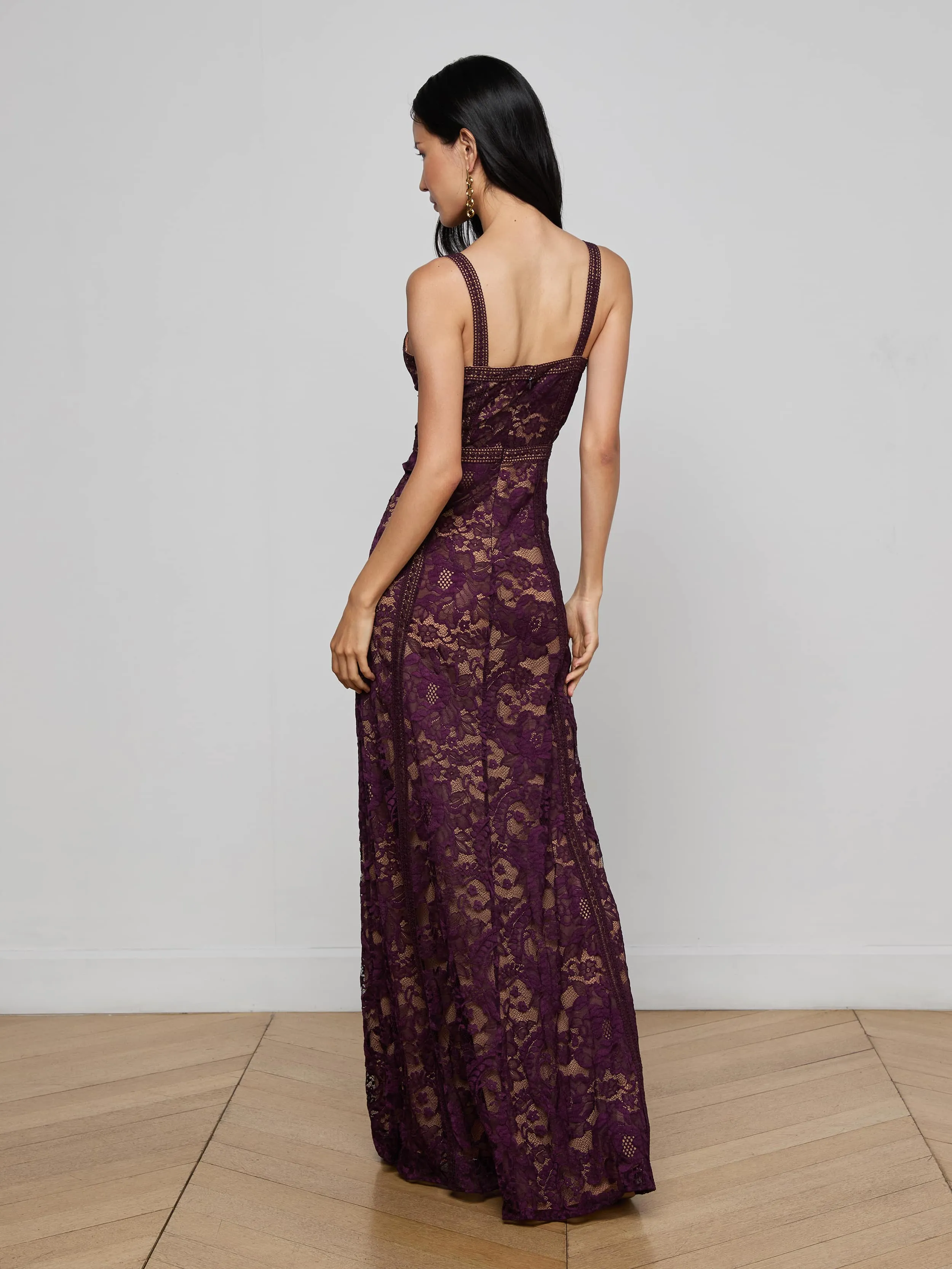Laynie Lace Maxi Dress sold by L'AGENCE product image thumbnail 3