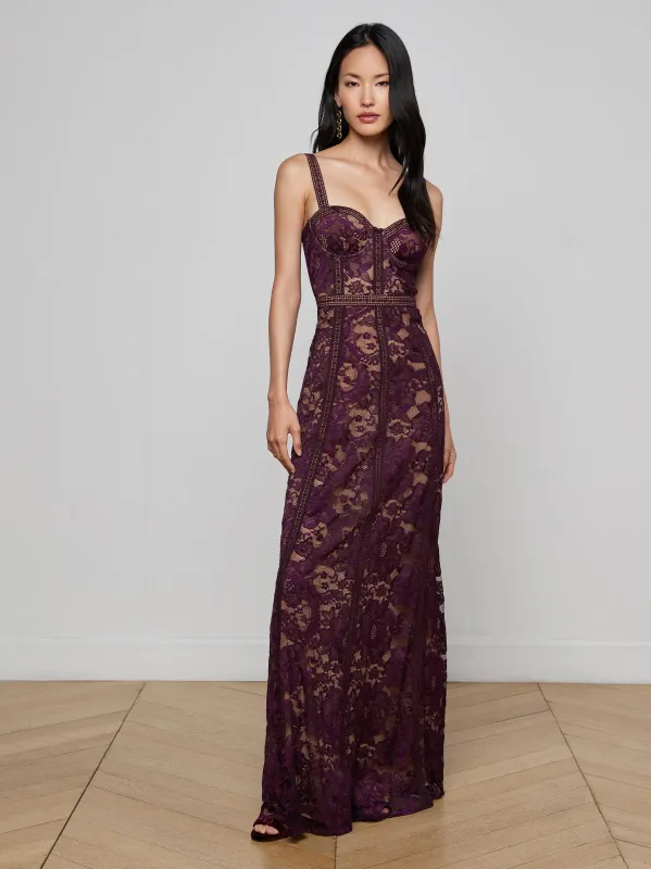 Laynie Lace Maxi Dress sold by L'AGENCE