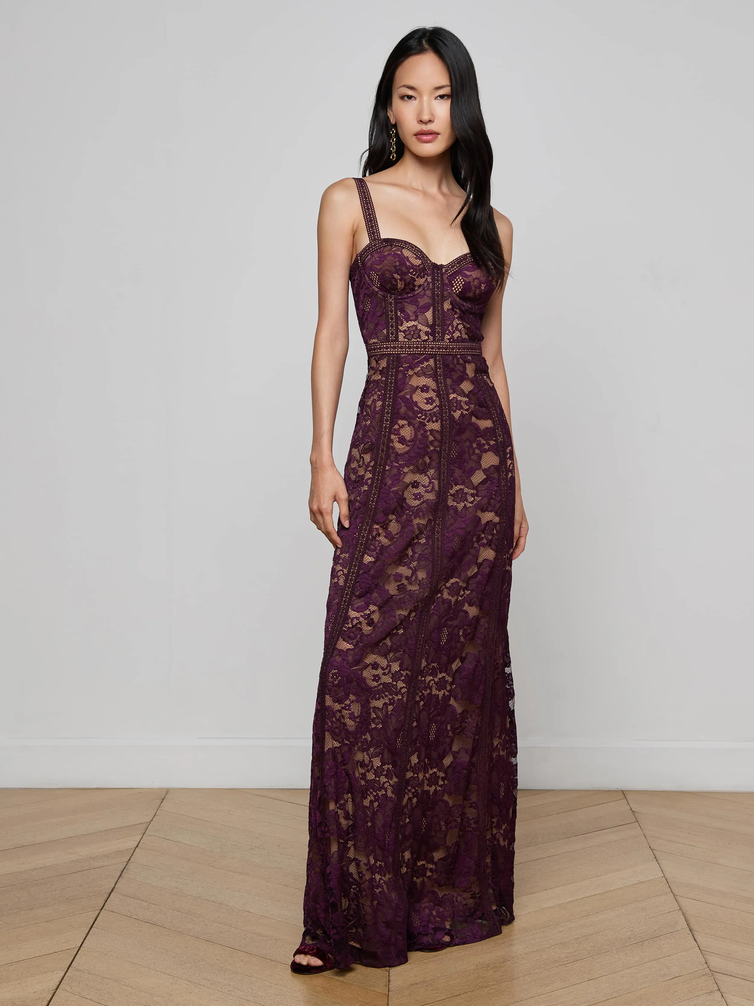 Laynie Lace Maxi Dress sold by L'AGENCE