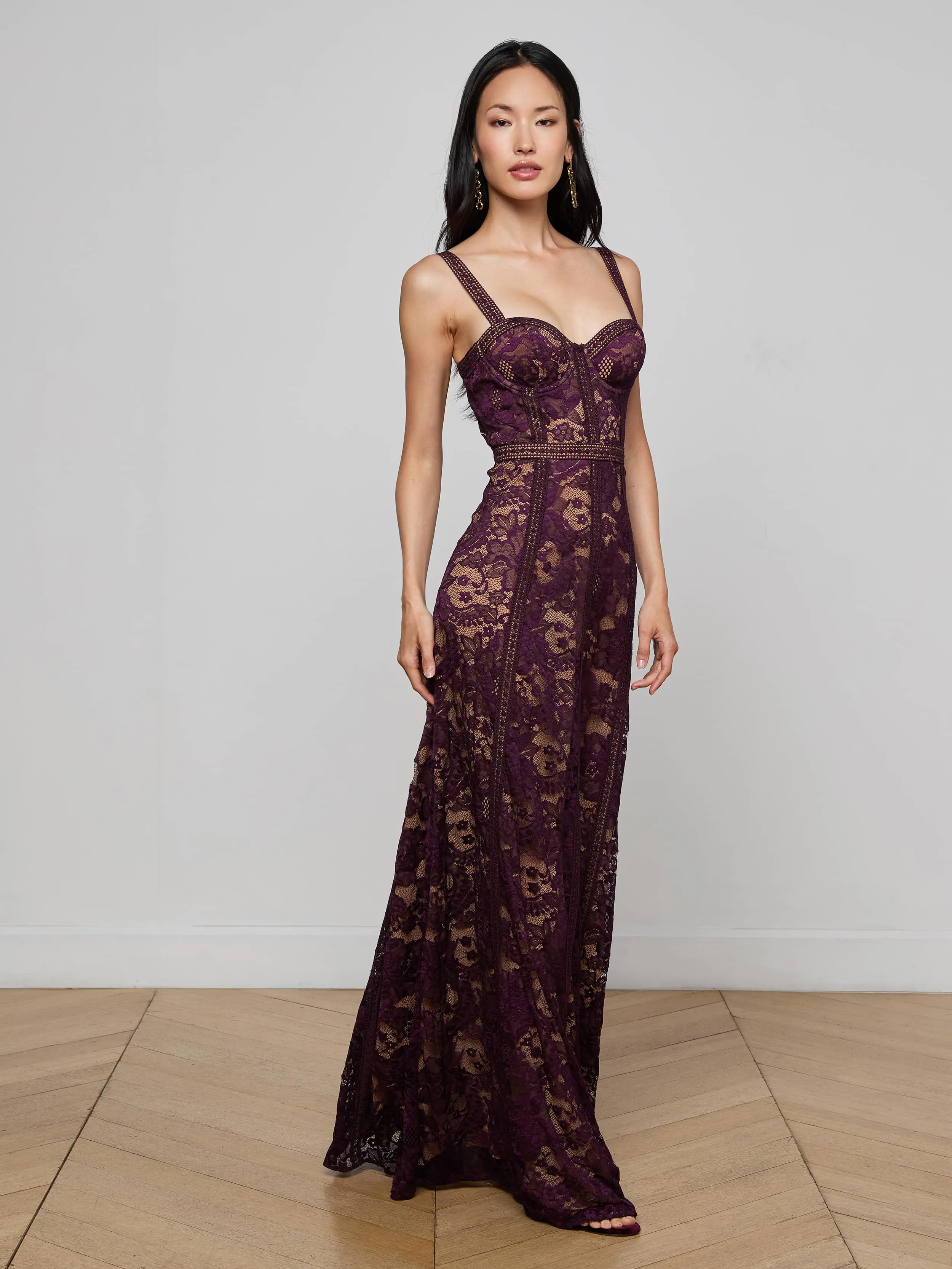 Laynie Lace Maxi Dress sold by L'AGENCE product image thumbnail 2