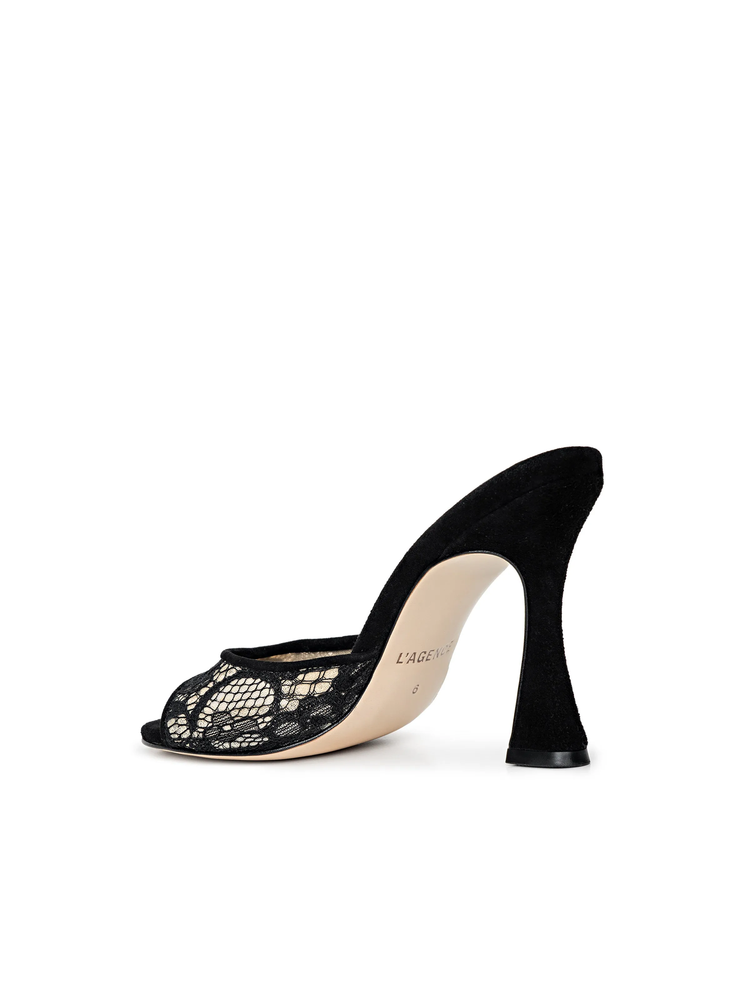 Avery Lace Open-Toe Mule sold by L'AGENCE product image thumbnail 4
