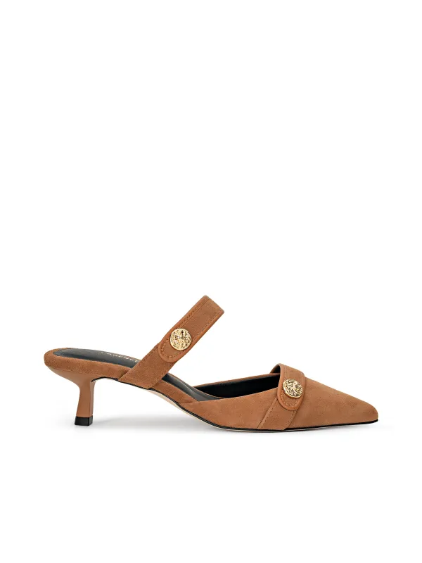 Gilliane Heeled Mule sold by L'AGENCE