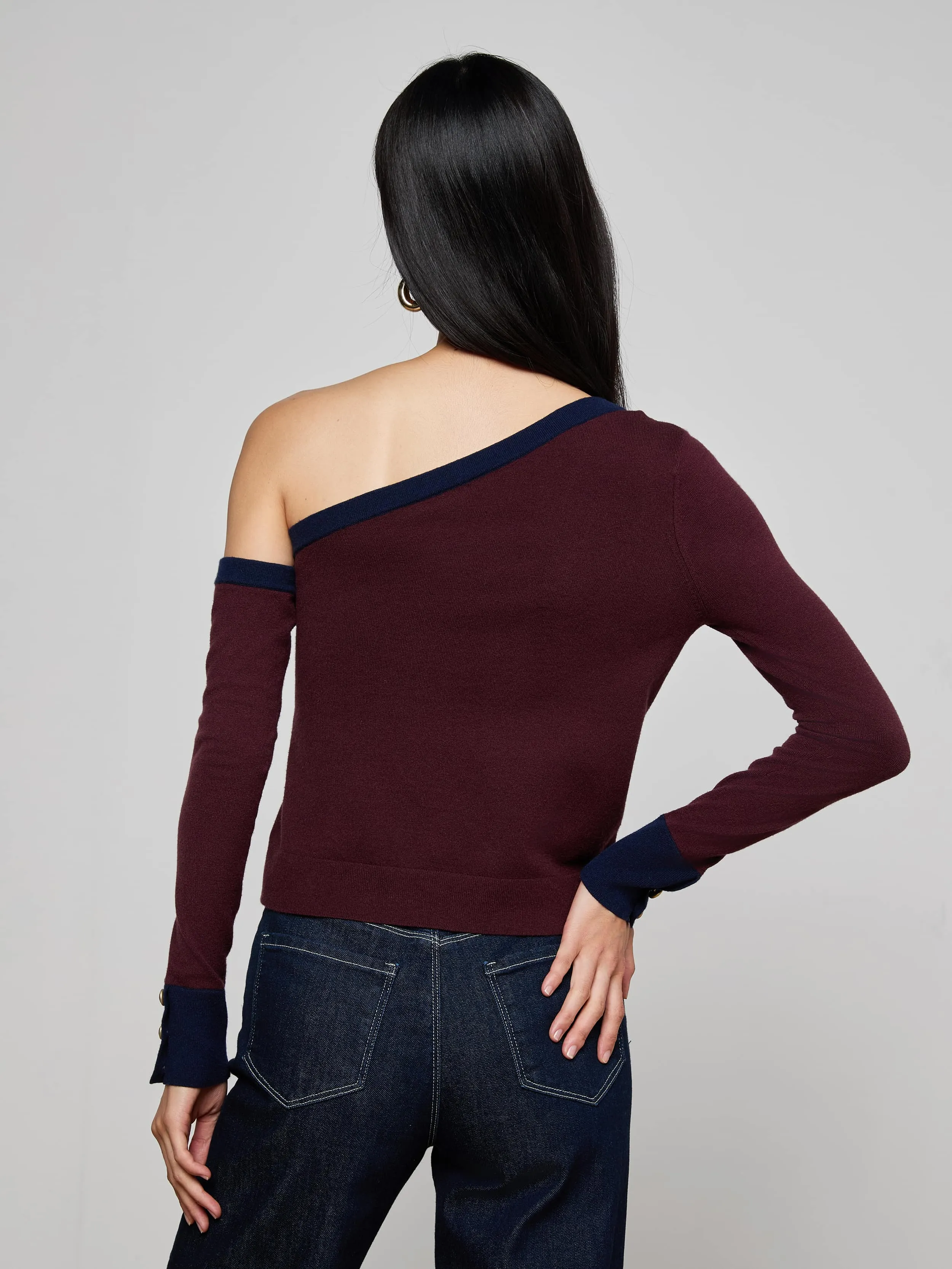 Maeva One-Shoulder Top sold by L'AGENCE product image thumbnail 4