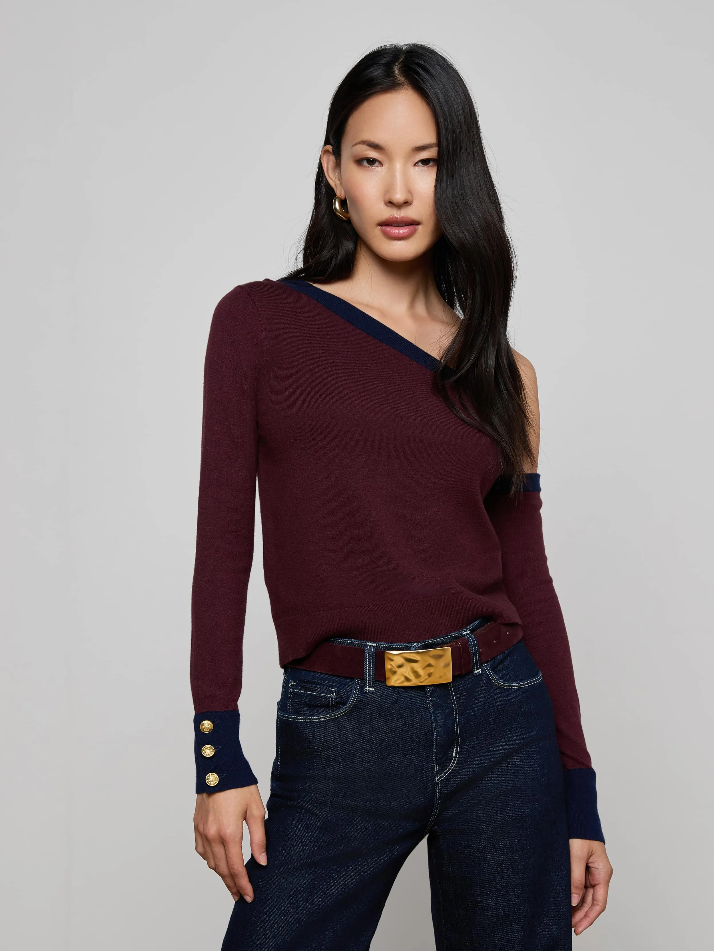 Maeva One-Shoulder Top sold by L'AGENCE