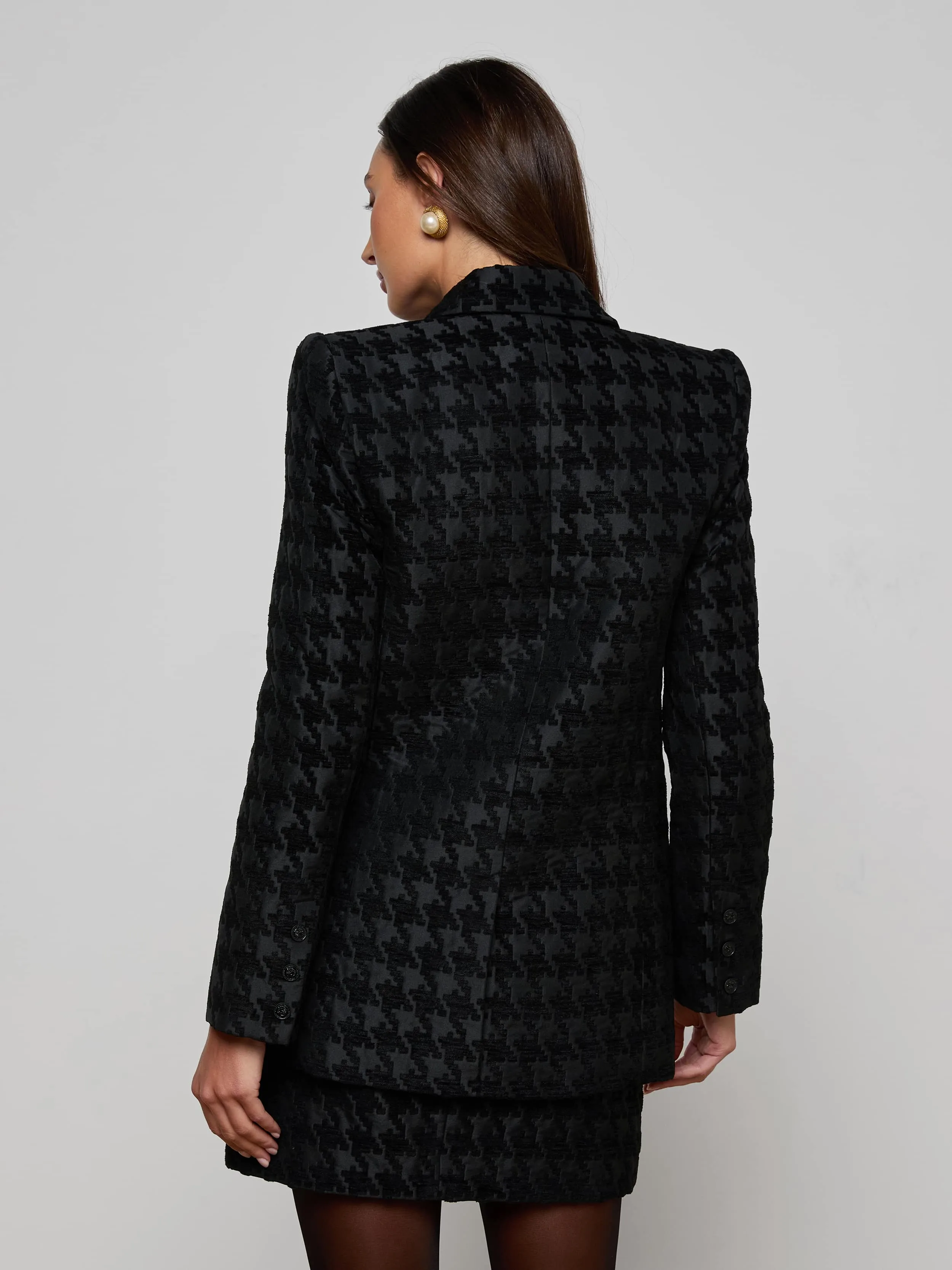 Cambrie Oversized Houndstooth Blazer sold by L'AGENCE product image thumbnail 5