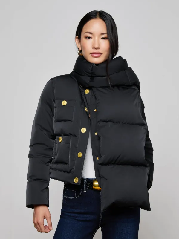 Juana Scarf Puffer Jacket made by L'AGENCE